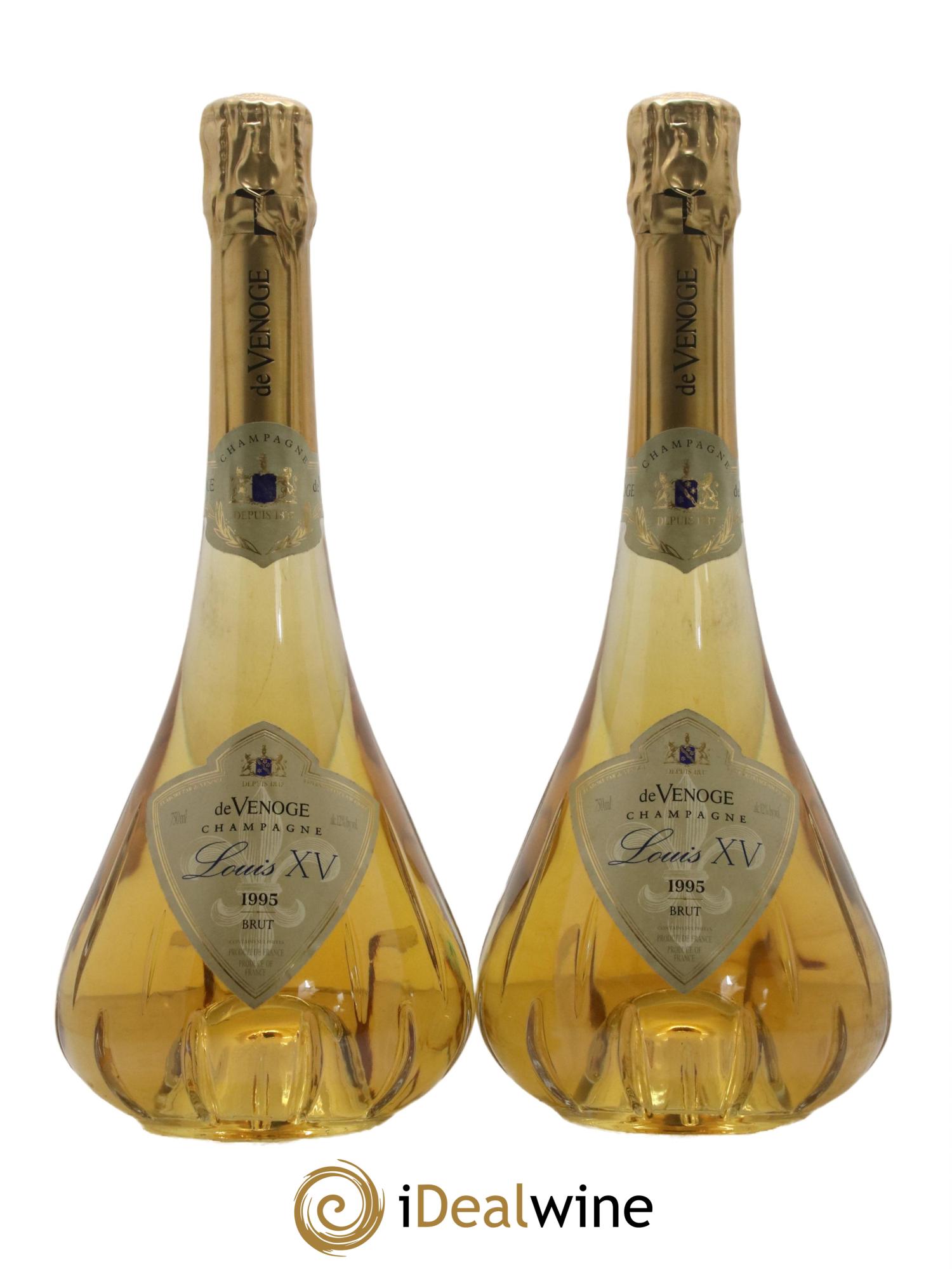 Louis XV De Venoge 1995 - Lot de 2 bouteilles - 0