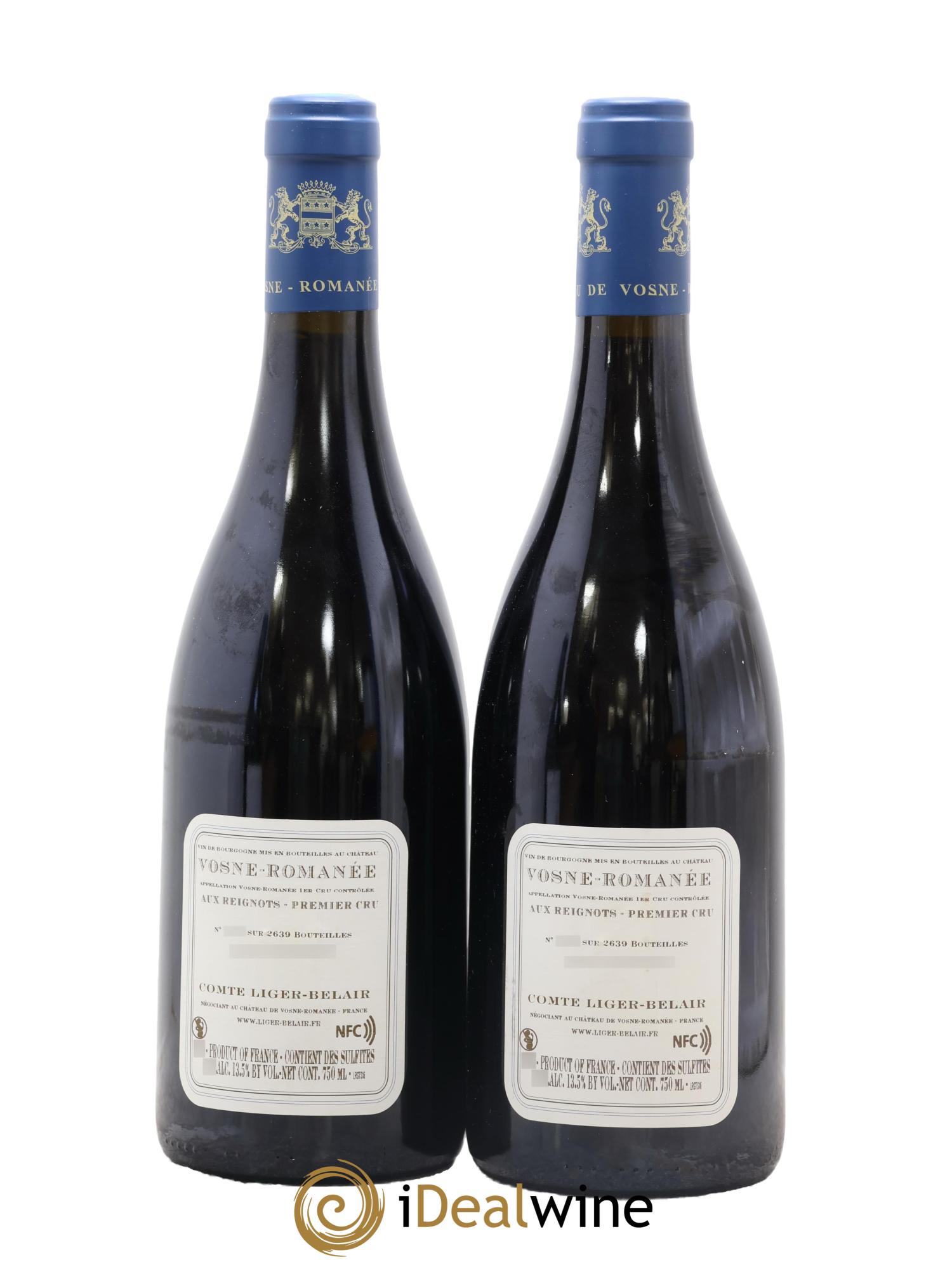 Vosne-Romanée 1er Cru Aux Reignots Ch. de Vosne-Romanée Comte Liger-Belair (Domaine du) 2016 - Lot de 2 bouteilles - 1