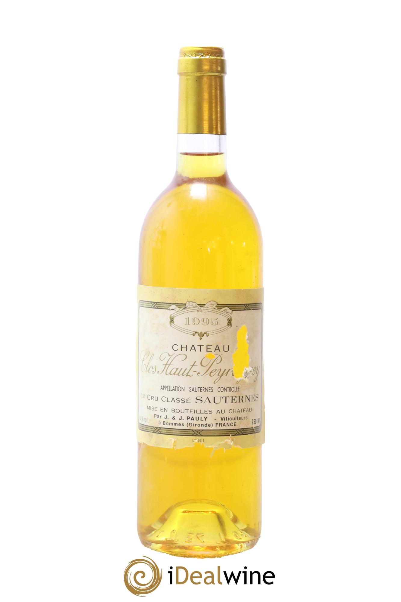 Clos Haut-Peyraguey 1er Grand Cru Classé 1995 - Lot of 1 bottle - 0