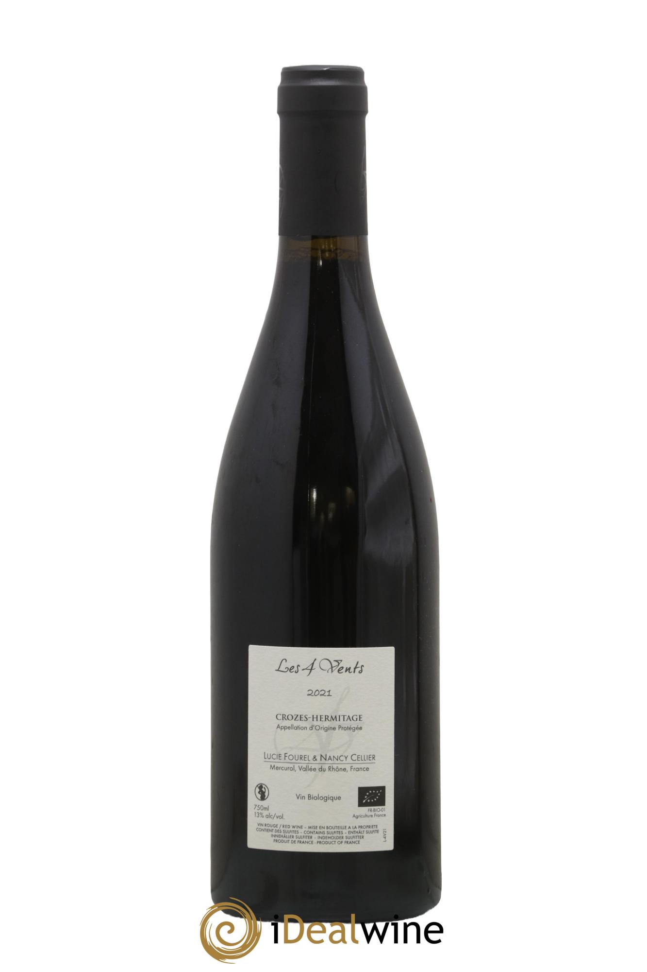 Crozes-Hermitage Les 4 vents Les 4 vents (anciennement Domaine de Lucie) 2021 - Lot of 1 bottle - 1