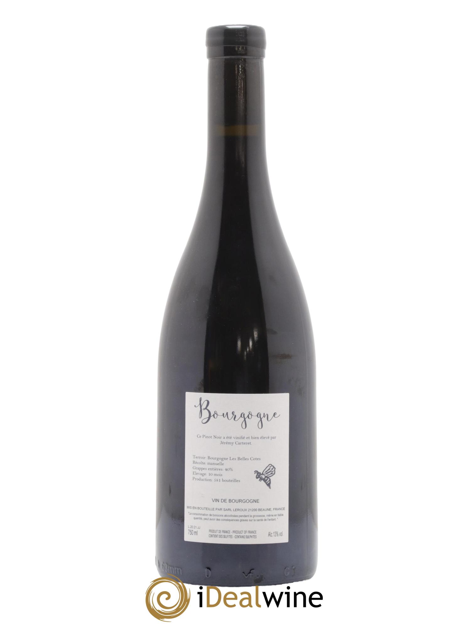 Bourgogne Les Belles Côtes Jérémy Carteret 2021 - Lot de 1 bouteille - 1