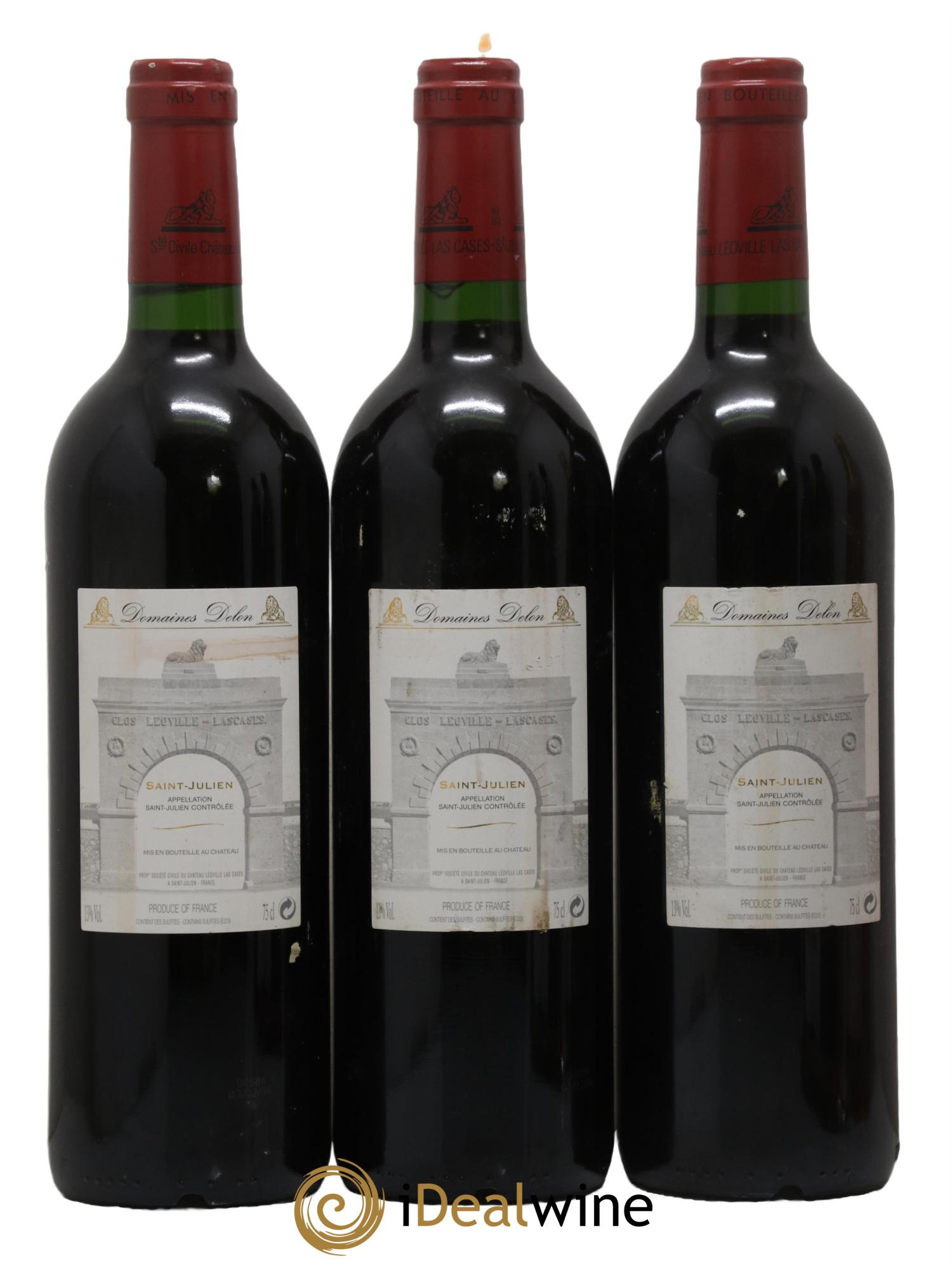 Château Léoville Las Cases 2ème Grand Cru Classé 2003 - Lot de 3 bouteilles - 1