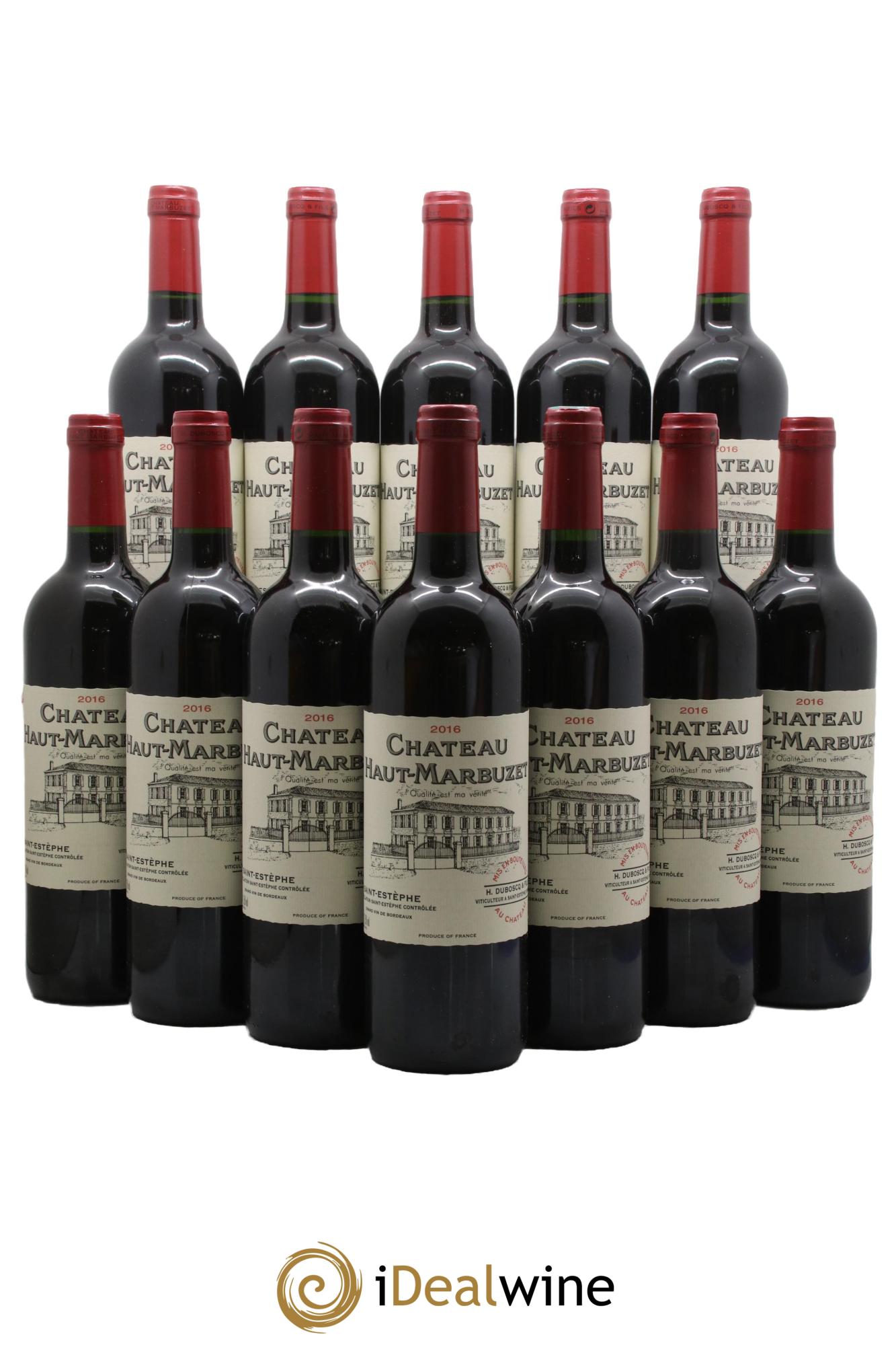 Château Haut Marbuzet  2016 - Lot of 12 bottles - 0