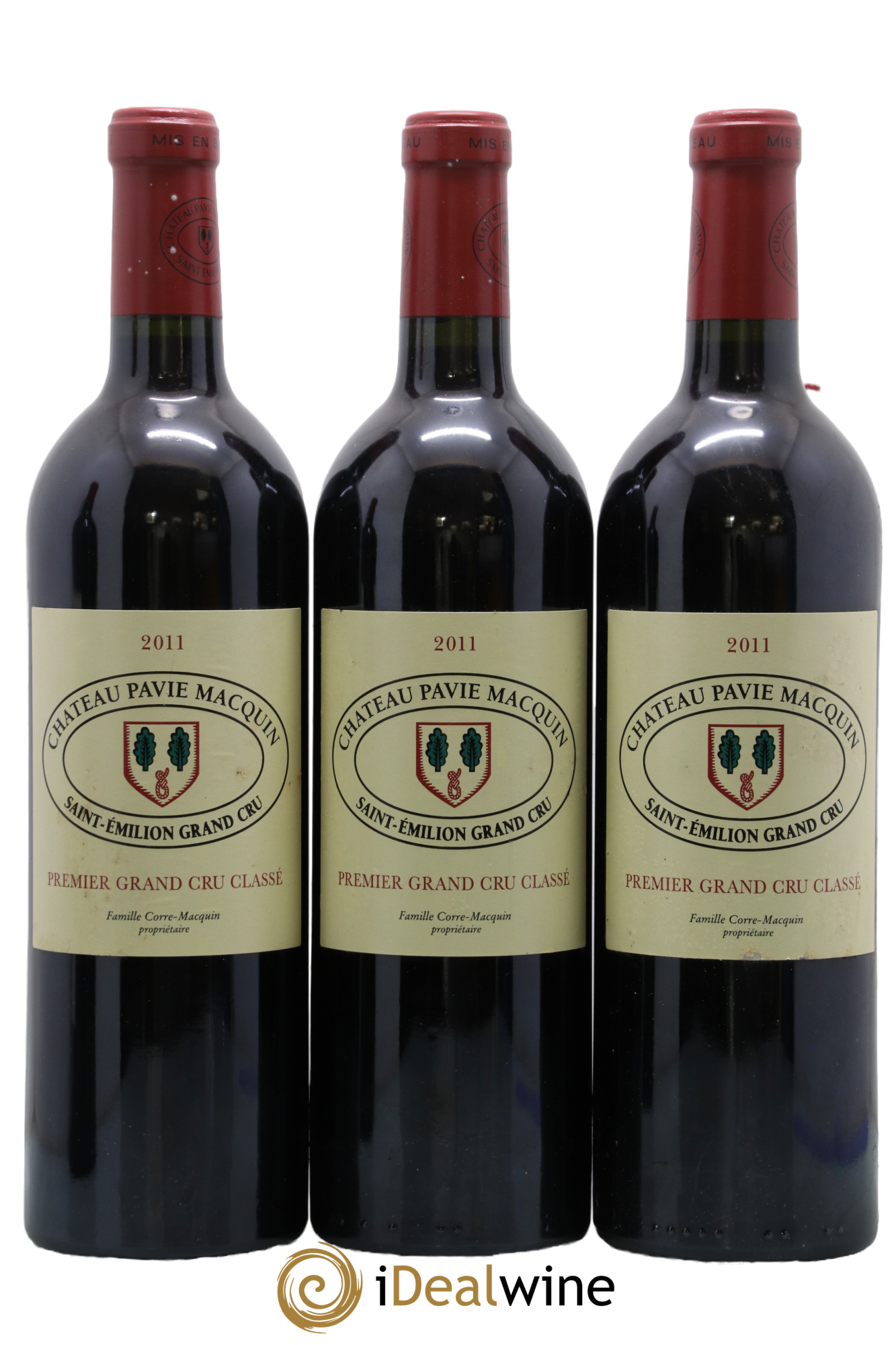 Château Pavie Macquin 1er Grand Cru Classé B 2011 - Lot de 3 bouteilles - 0