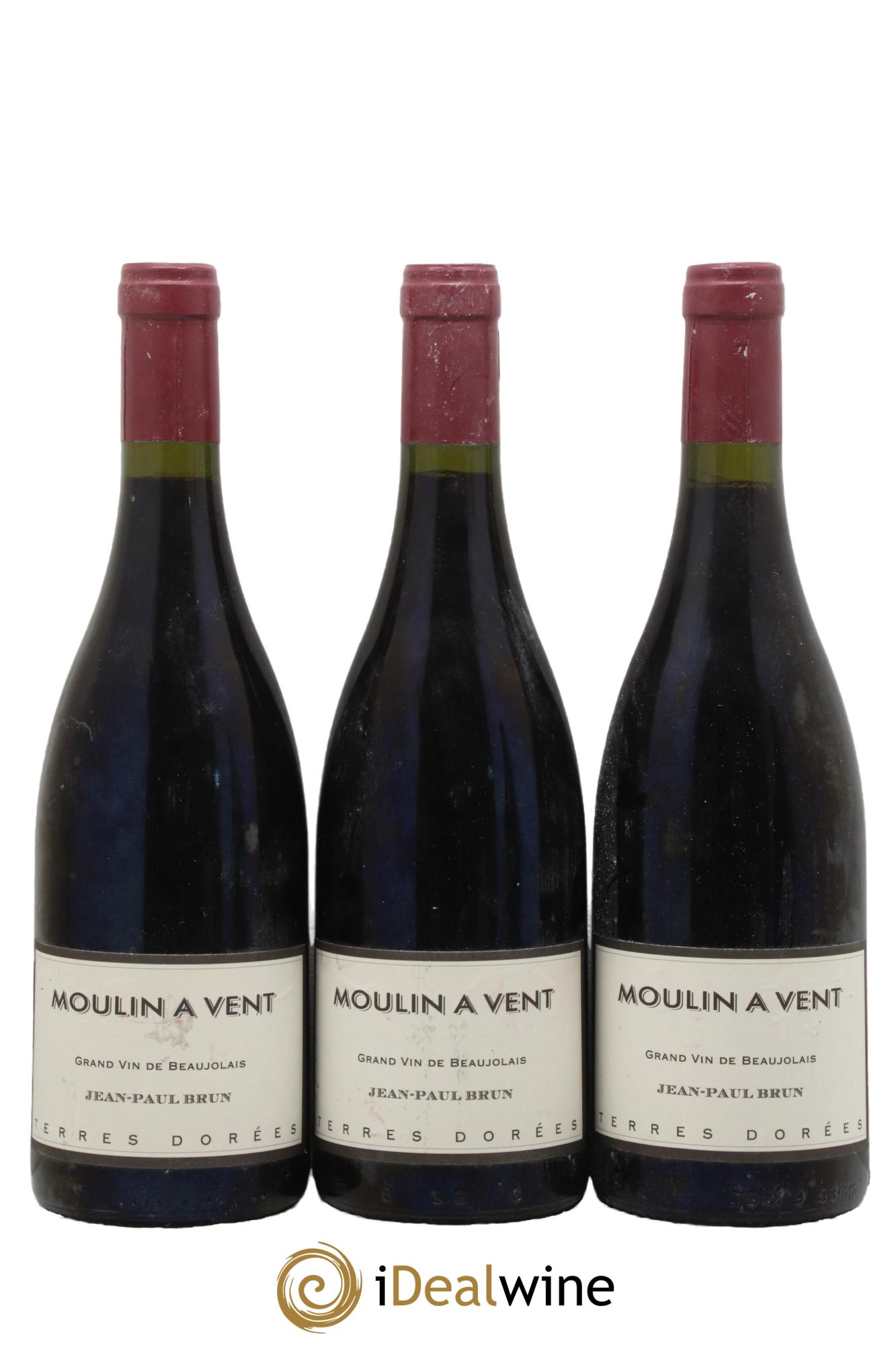 Moulin-à-Vent Terres dorées - J-P. Brun (Domaine des) 2015 - Lot de 3 bouteilles - 0