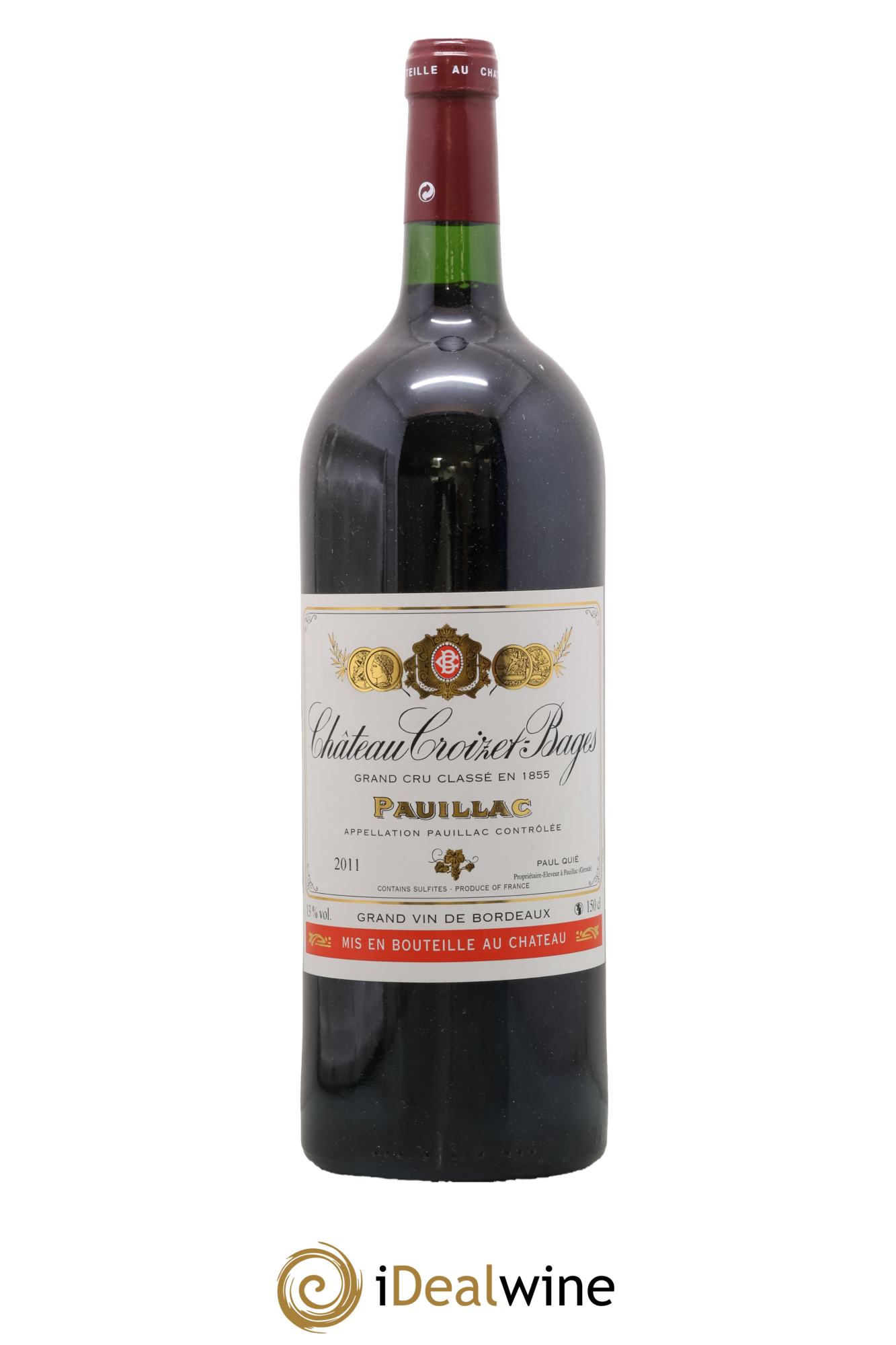 Château Croizet Bages 5ème Grand Cru Classé 2011 - Lot de 1 magnum - 0