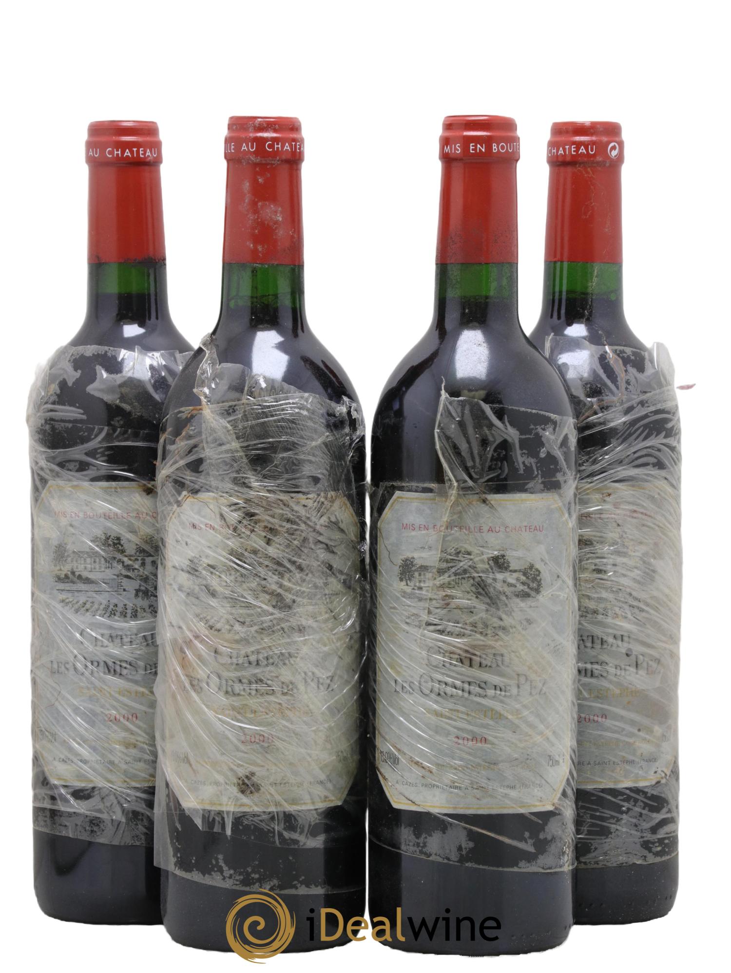 Château les Ormes de Pez 2000 - Posten von 4 Flaschen - 0