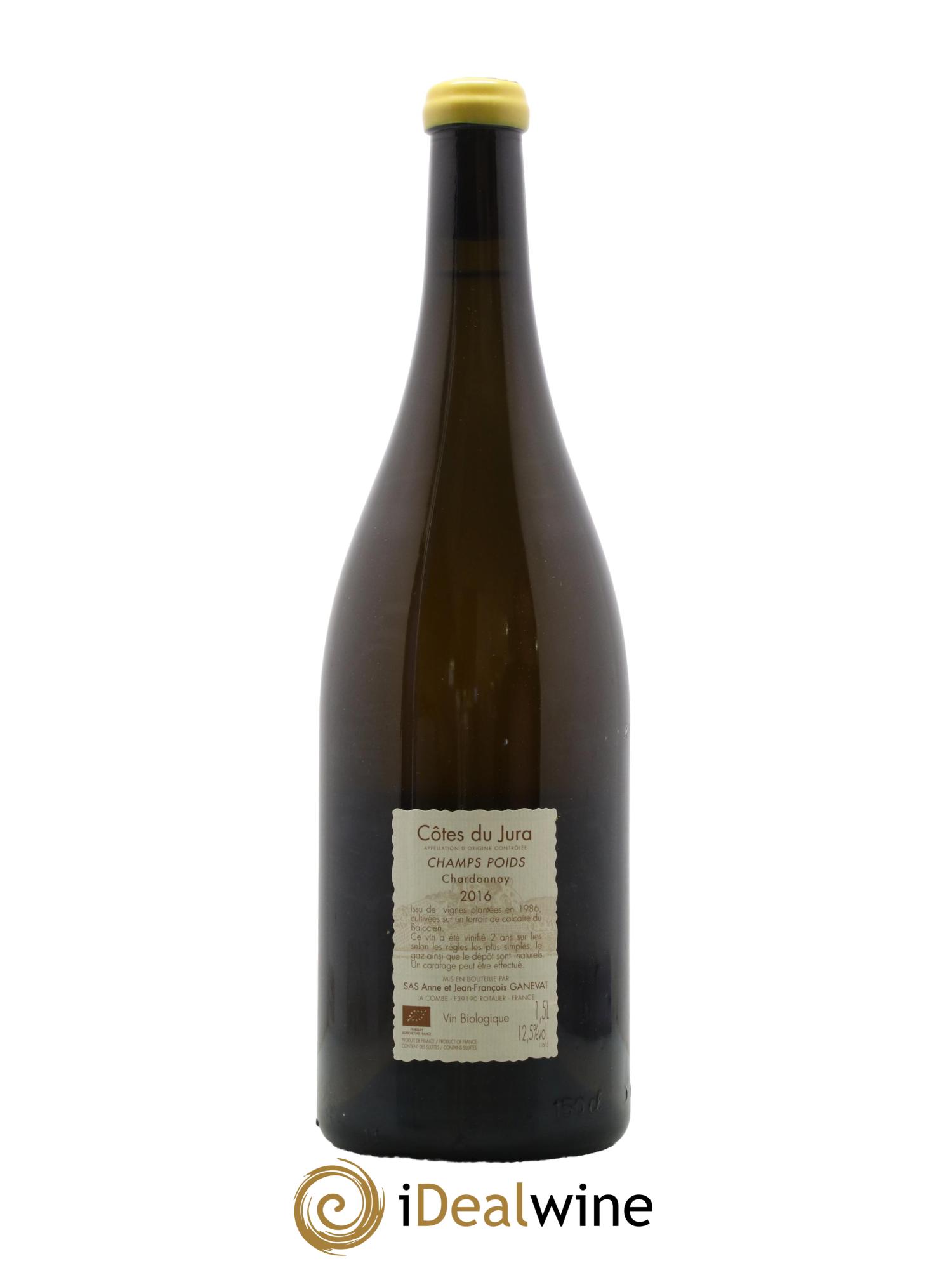 Côtes du Jura Champs Poids Anne et Jean François Ganevat 2016 - Lot de 1 magnum - 1