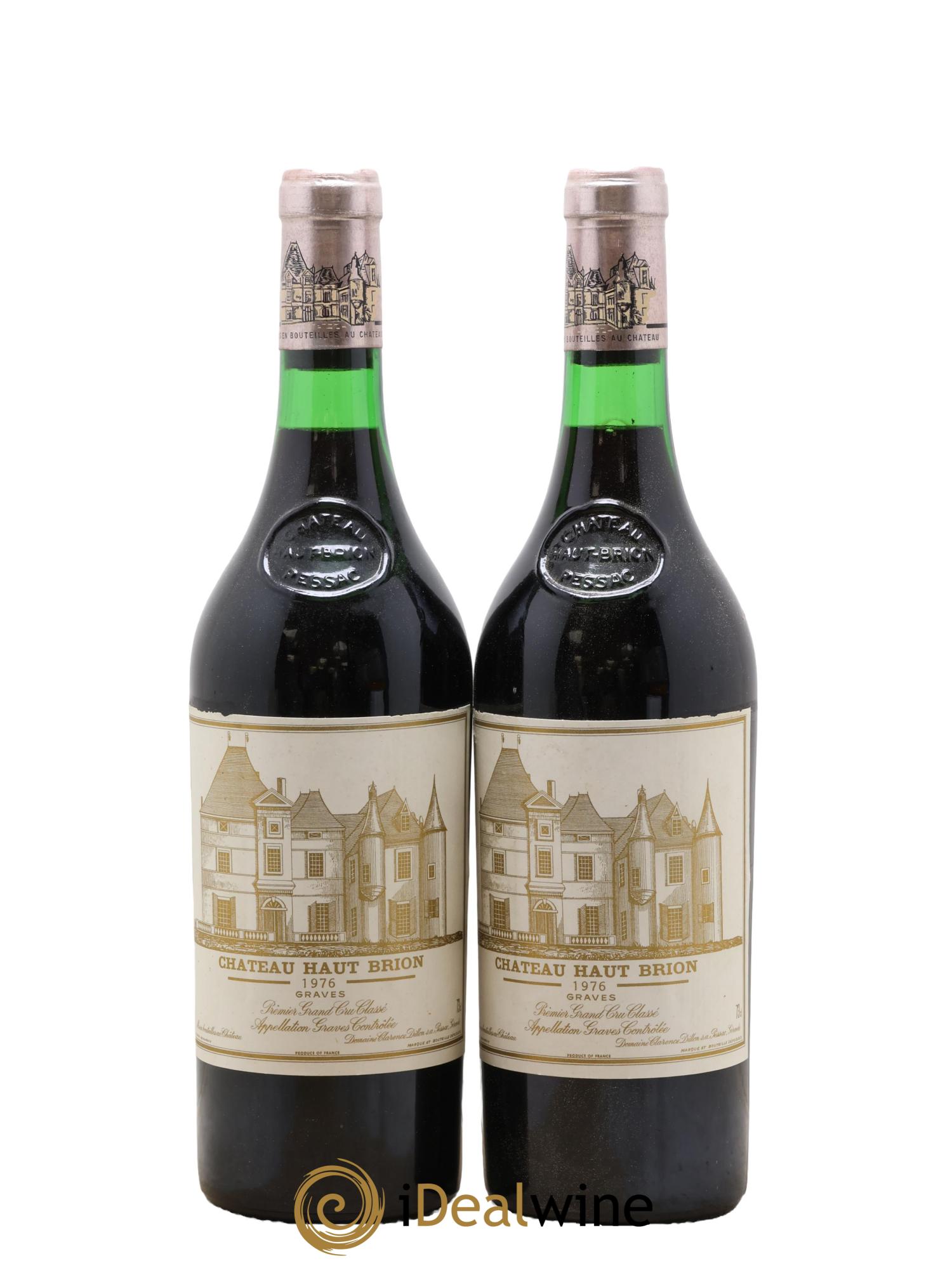 Château Haut Brion 1er Grand Cru Classé 1976 - Lot of 2 bottles - 0