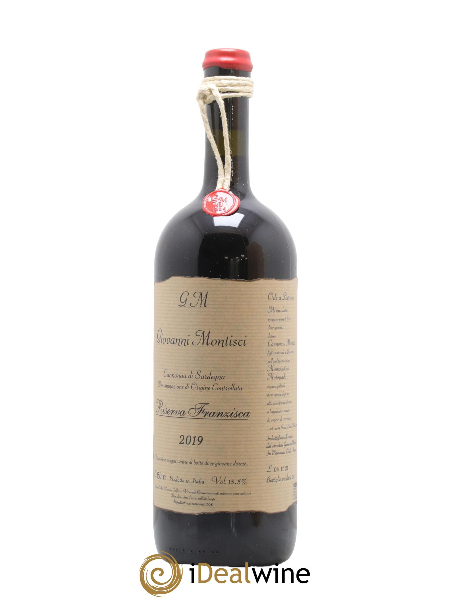Sardaigne Cannonau di Sardegna Riserva Franzisca Giovanni Montisci 2019 - Lotto di 1 magnum - 1