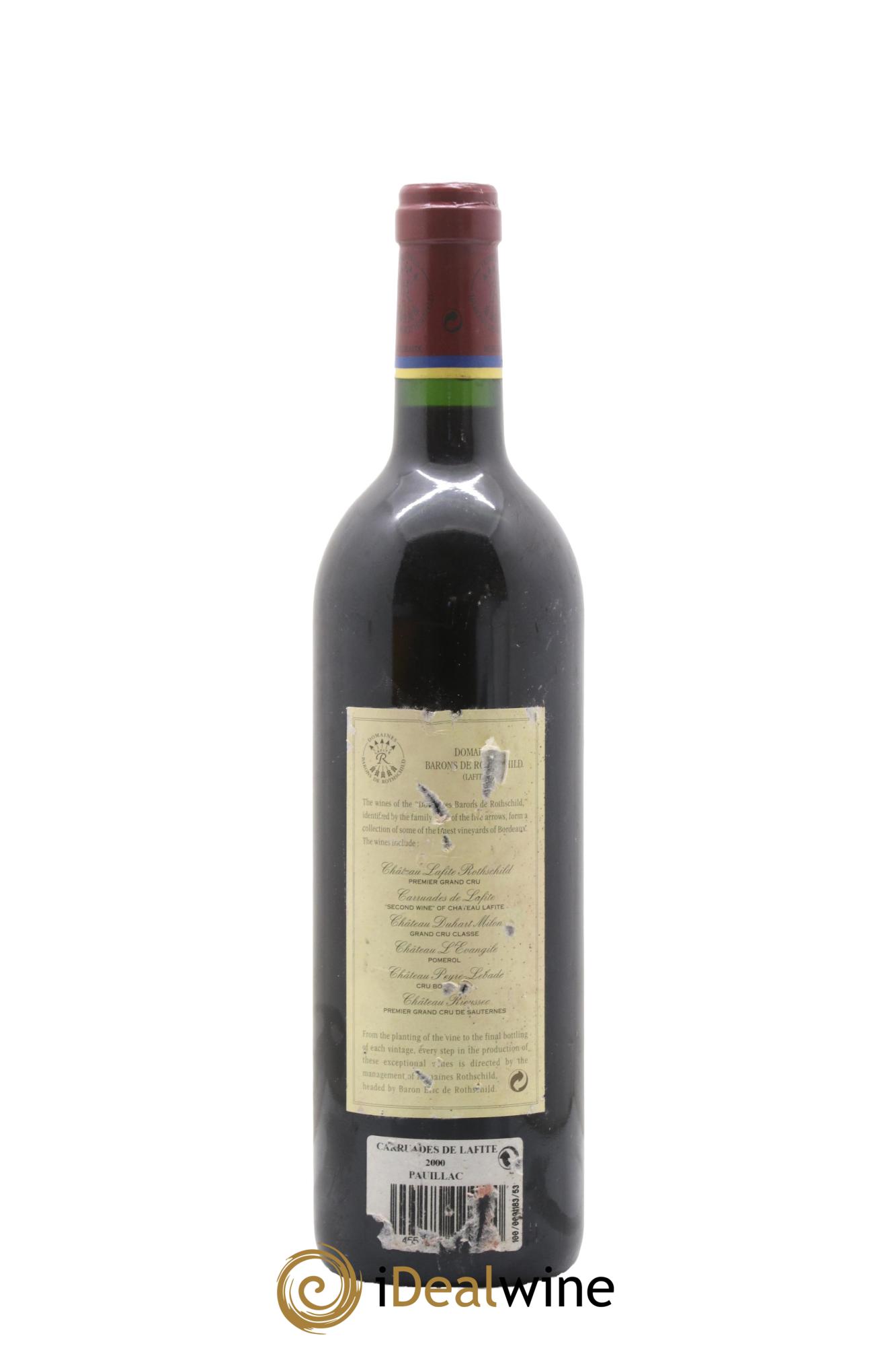 Carruades de Lafite Rothschild Second Vin 2000 - Lot of 1 bottle - 1