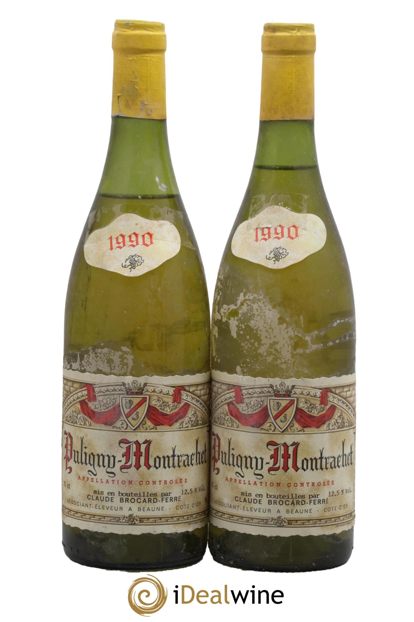 Puligny-Montrachet Brocard Férré 1990 - Posten von 2 Flaschen - 0