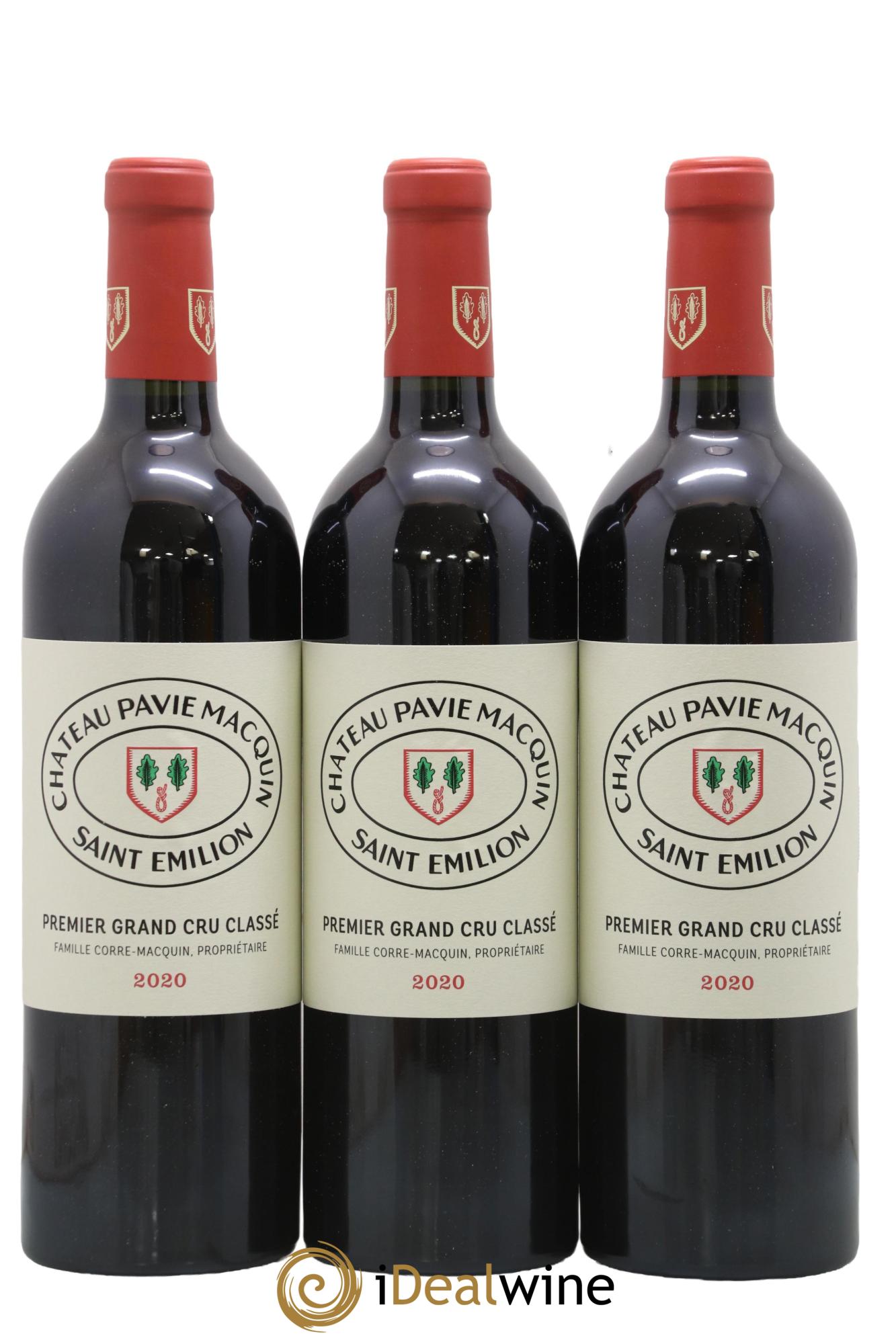 Château Pavie Macquin 1er Grand Cru Classé B 2020 - Lot de 3 bouteilles - 0