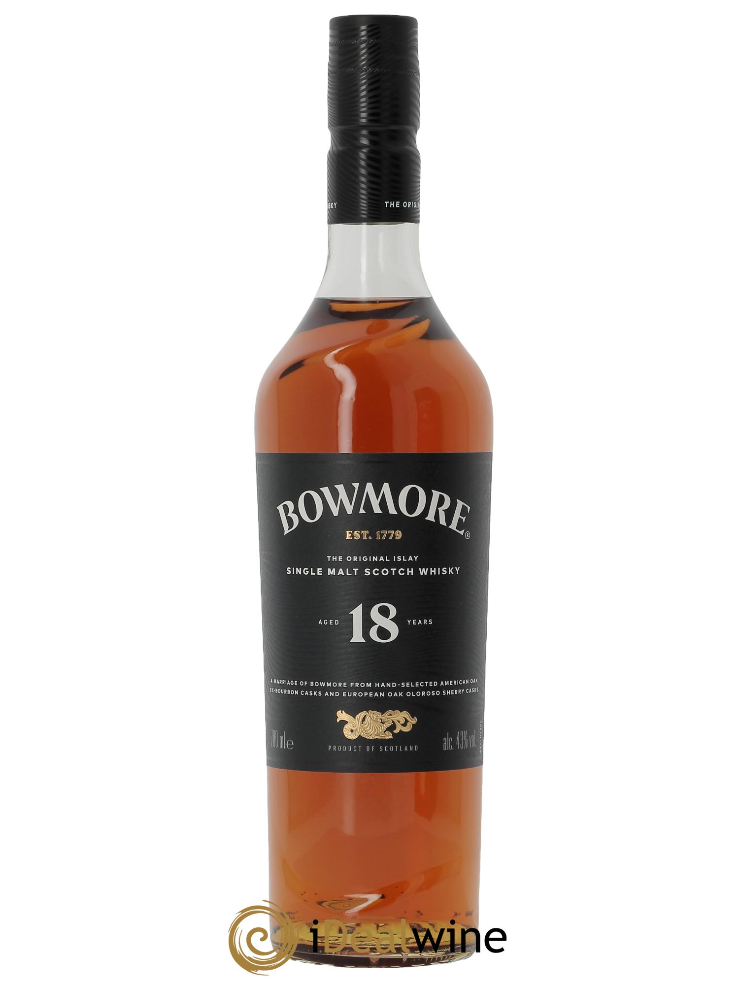 Bowmore 18 years Of.  - Lot de 1 bouteille - 1