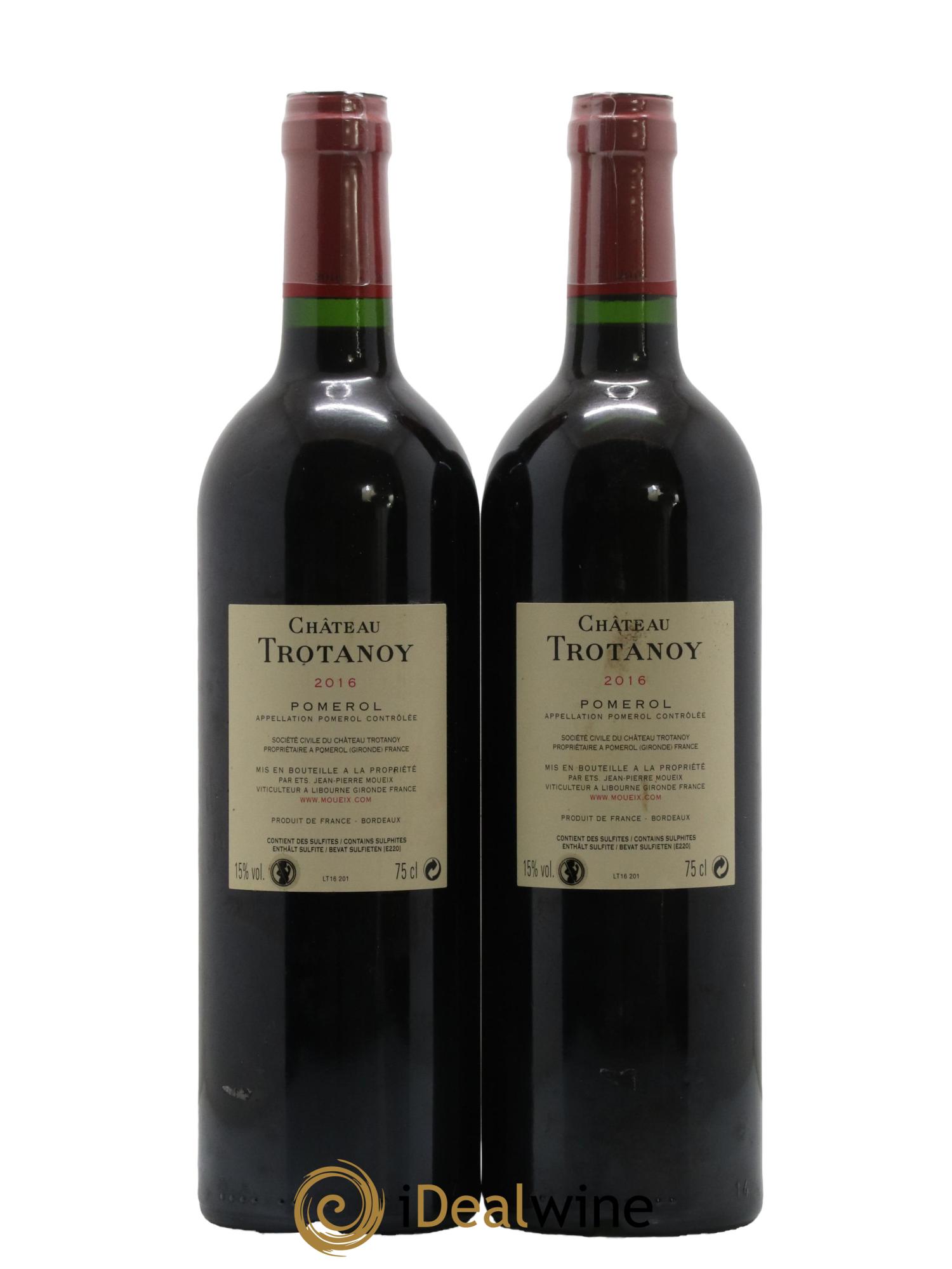 Château Trotanoy 2016 - Posten von 2 Flaschen - 1