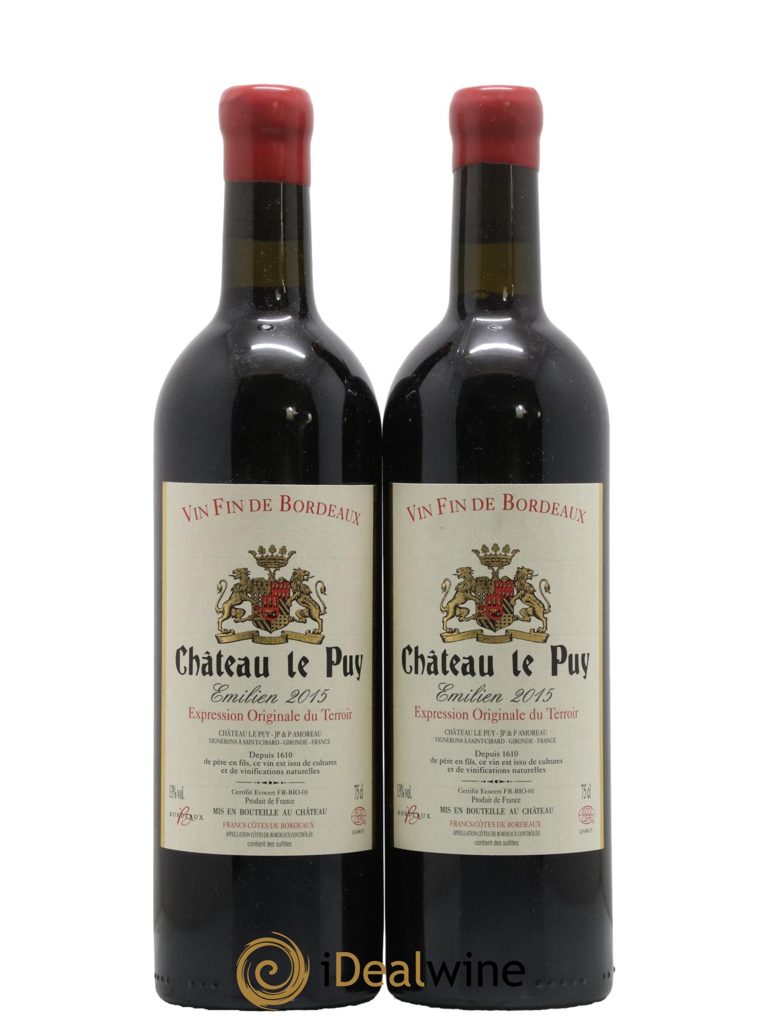 Le Puy - Cuvée Emilien 2015 - Lot de 2 bouteilles - 0