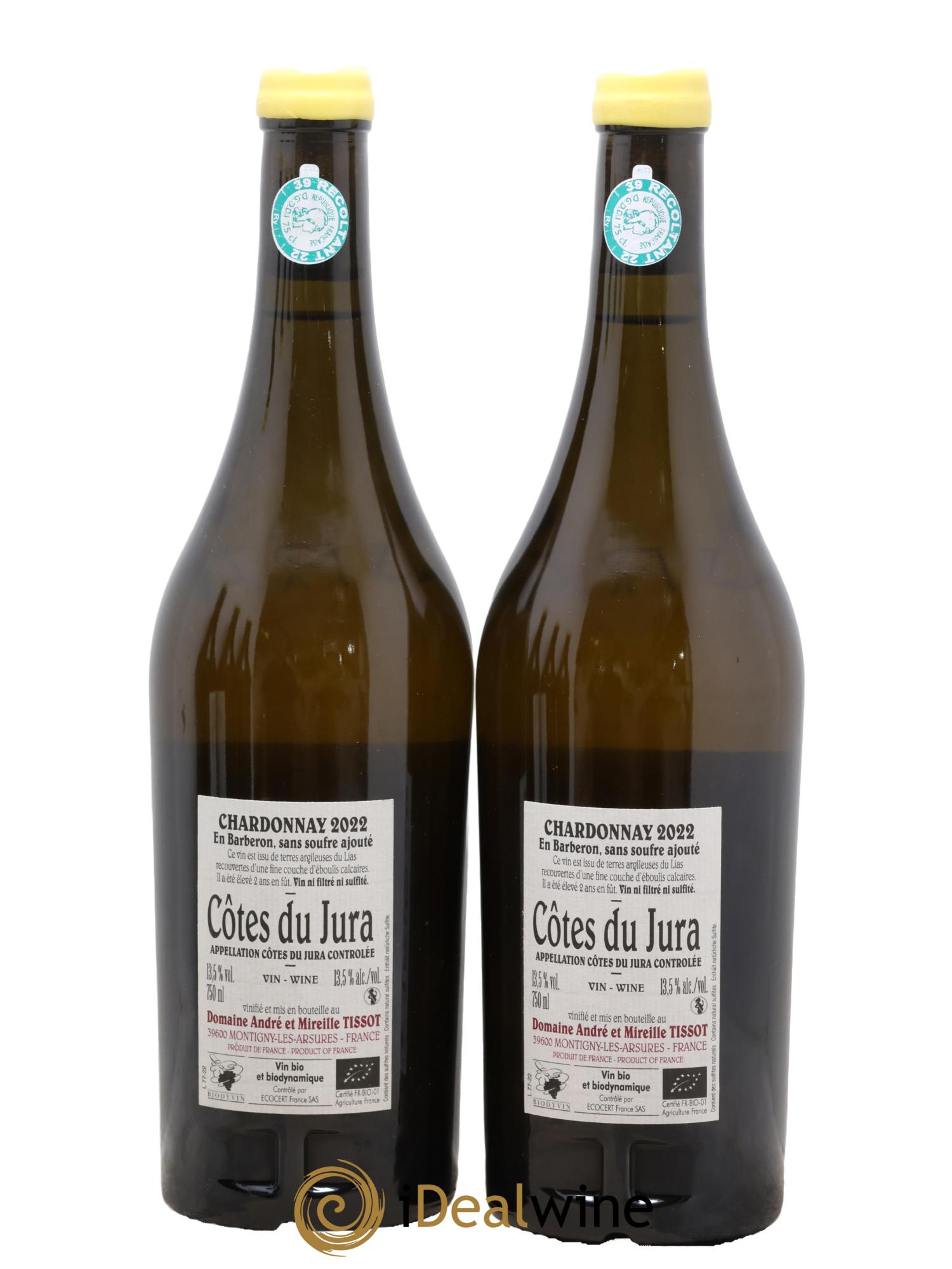 Côtes du Jura En Barberon Bénédicte et Stéphane Tissot 2022 - Posten von 2 Clavelin - 1