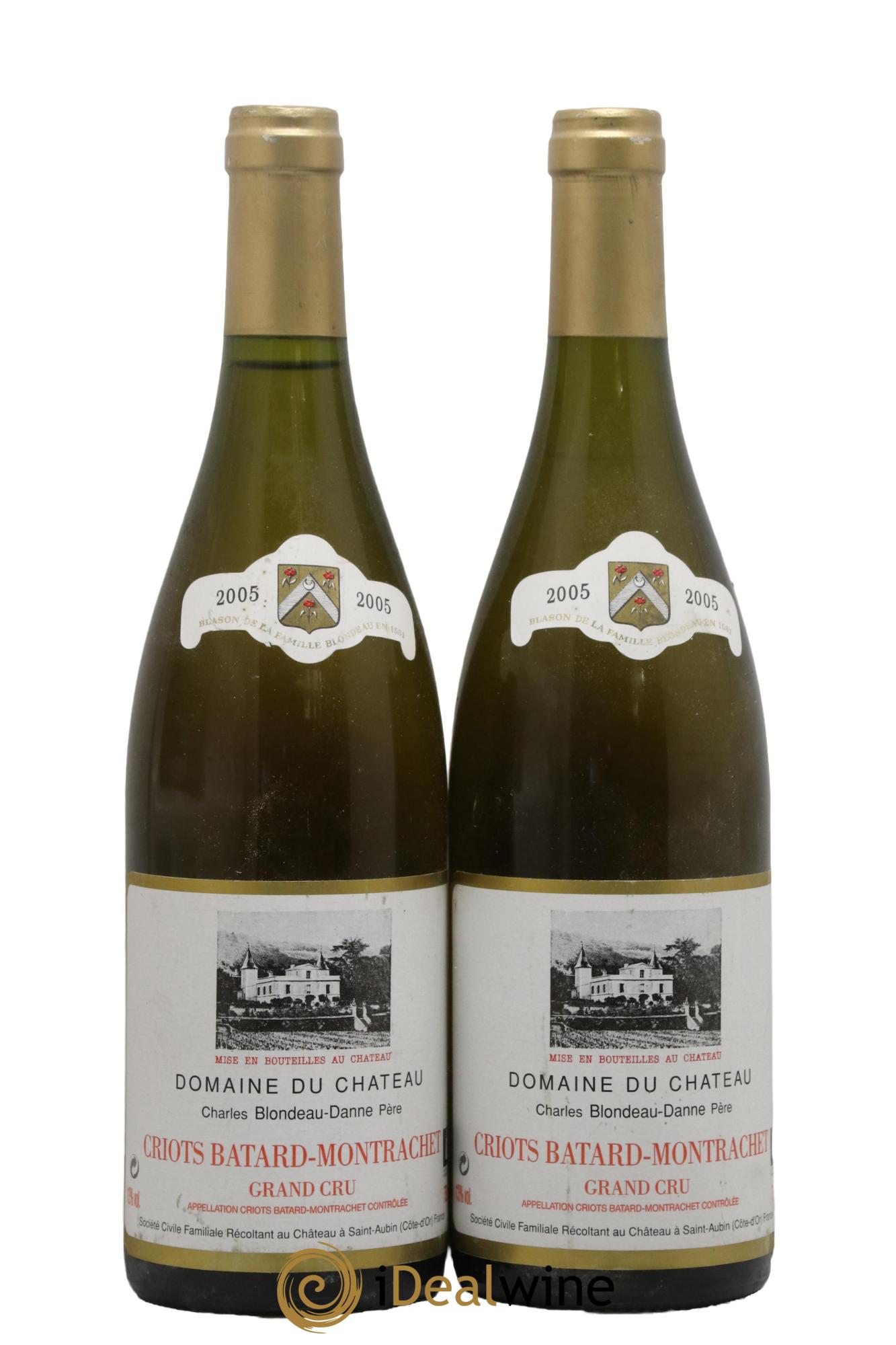 Criots-Bâtard-Montrachet Grand Cru Blondeau Danne 2005 - Lot of 2 bottles - 0