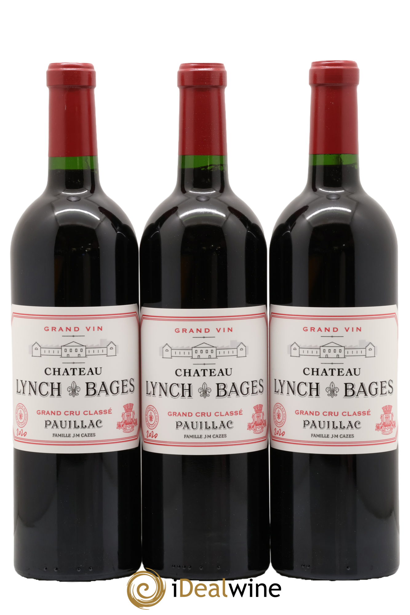 Château Lynch Bages 5ème Grand Cru Classé 2020 - Lot de 3 bouteilles - 0