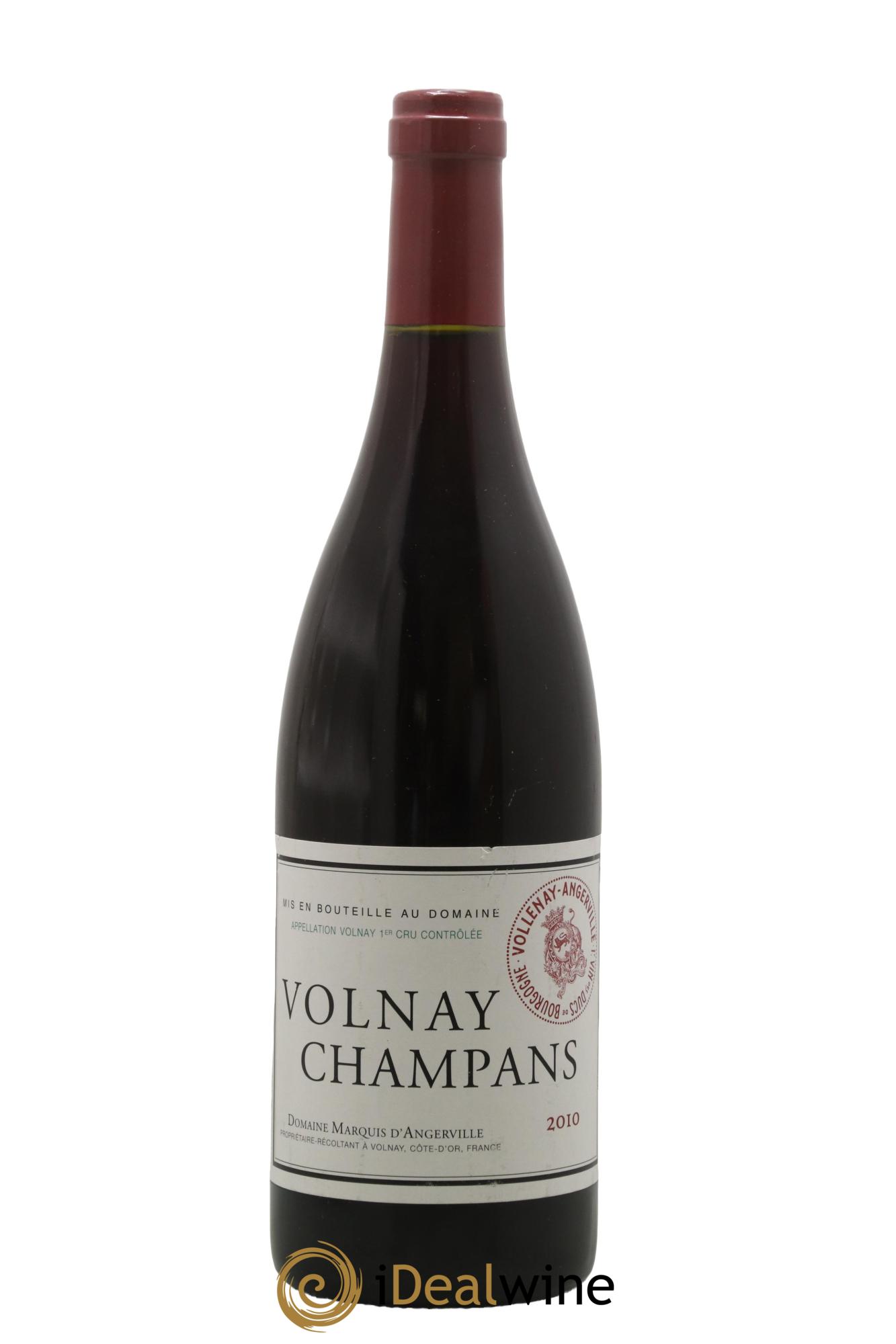Volnay 1er Cru Champans Marquis d'Angerville (Domaine) 2010 - Lot of 1 bottle - 0