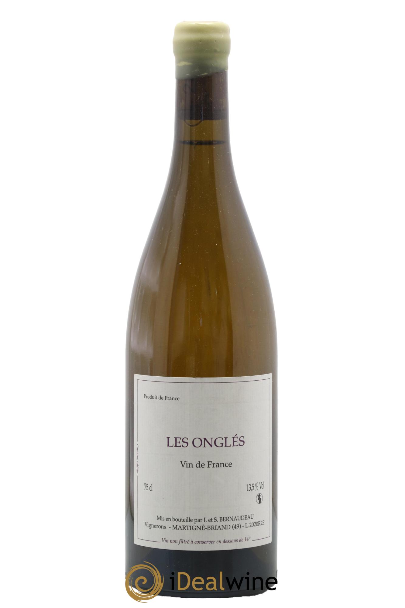 Vin de France Les Onglés Stéphane Bernaudeau 2020 - Posten von 1 Flasche - 0