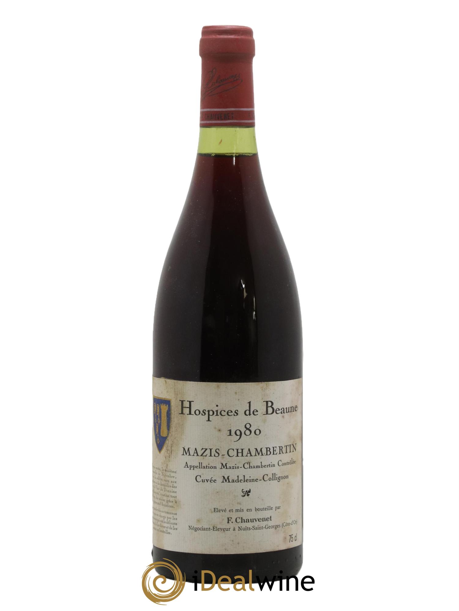 Mazis-Chambertin Grand Cru Cuvée Madeleine Collignon Hospices de Beaune 1980 - Lot de 1 bouteille - 0