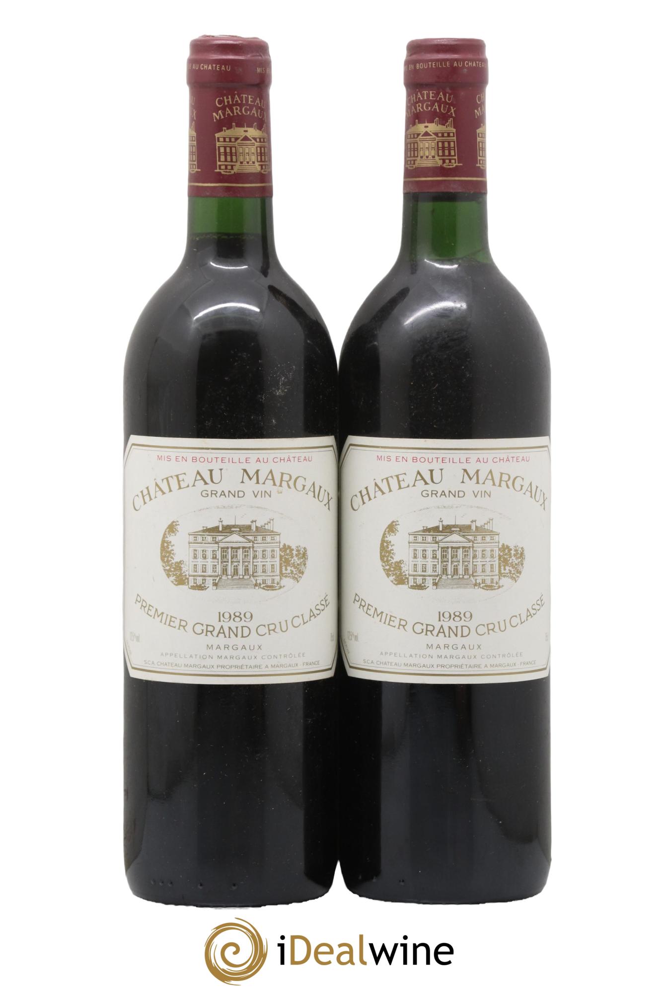 Château Margaux 1er Grand Cru Classé 1989 - Lot of 2 bottles - 0