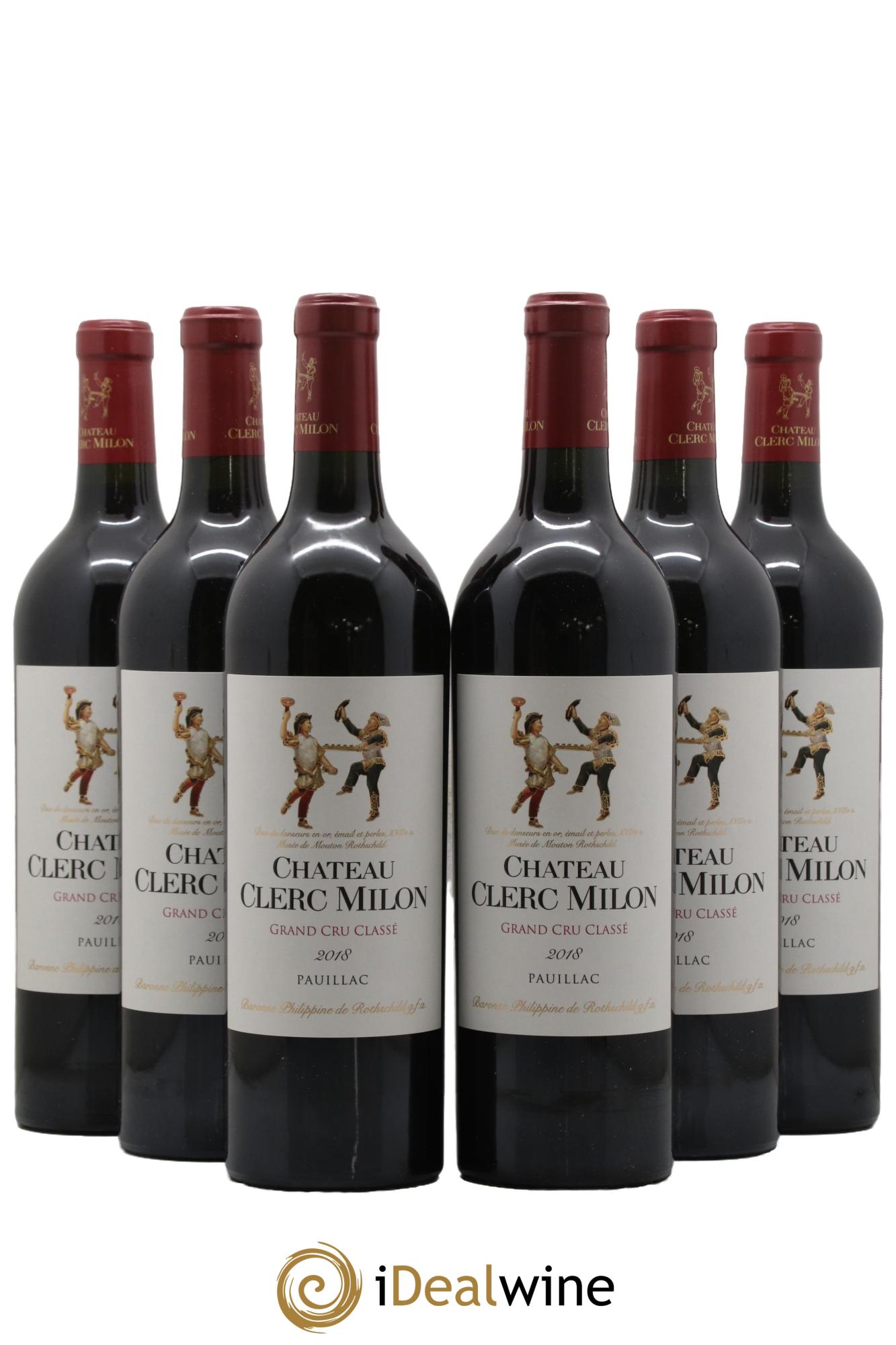 Château Clerc Milon 5ème Grand Cru Classé 2018 - Lot of 6 bottles - 0