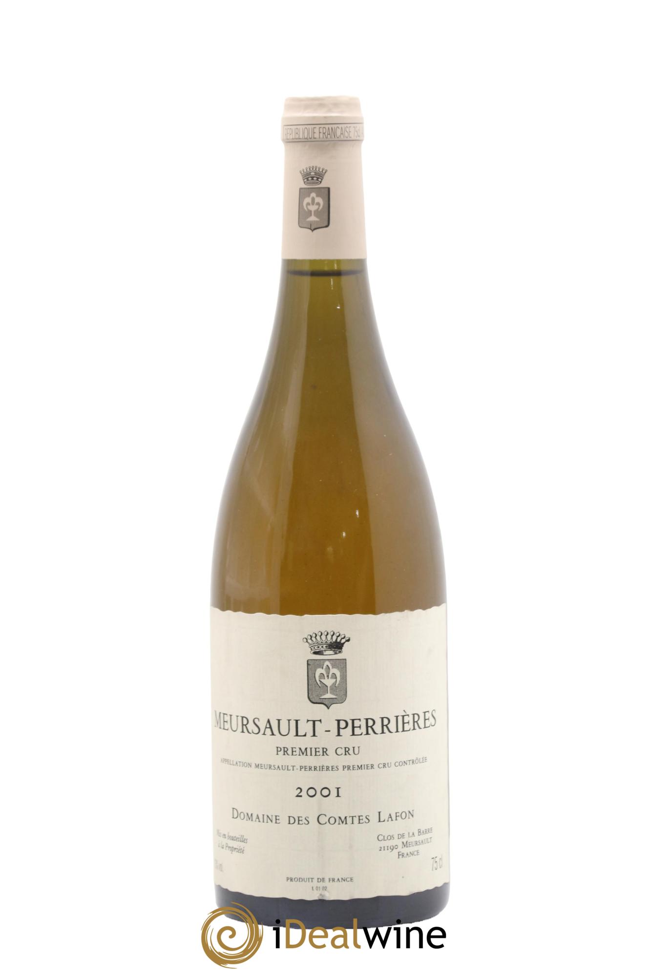 Meursault 1er Cru Perrières Comtes Lafon (Domaine des) 2001 - Lot de 1 bouteille - 0