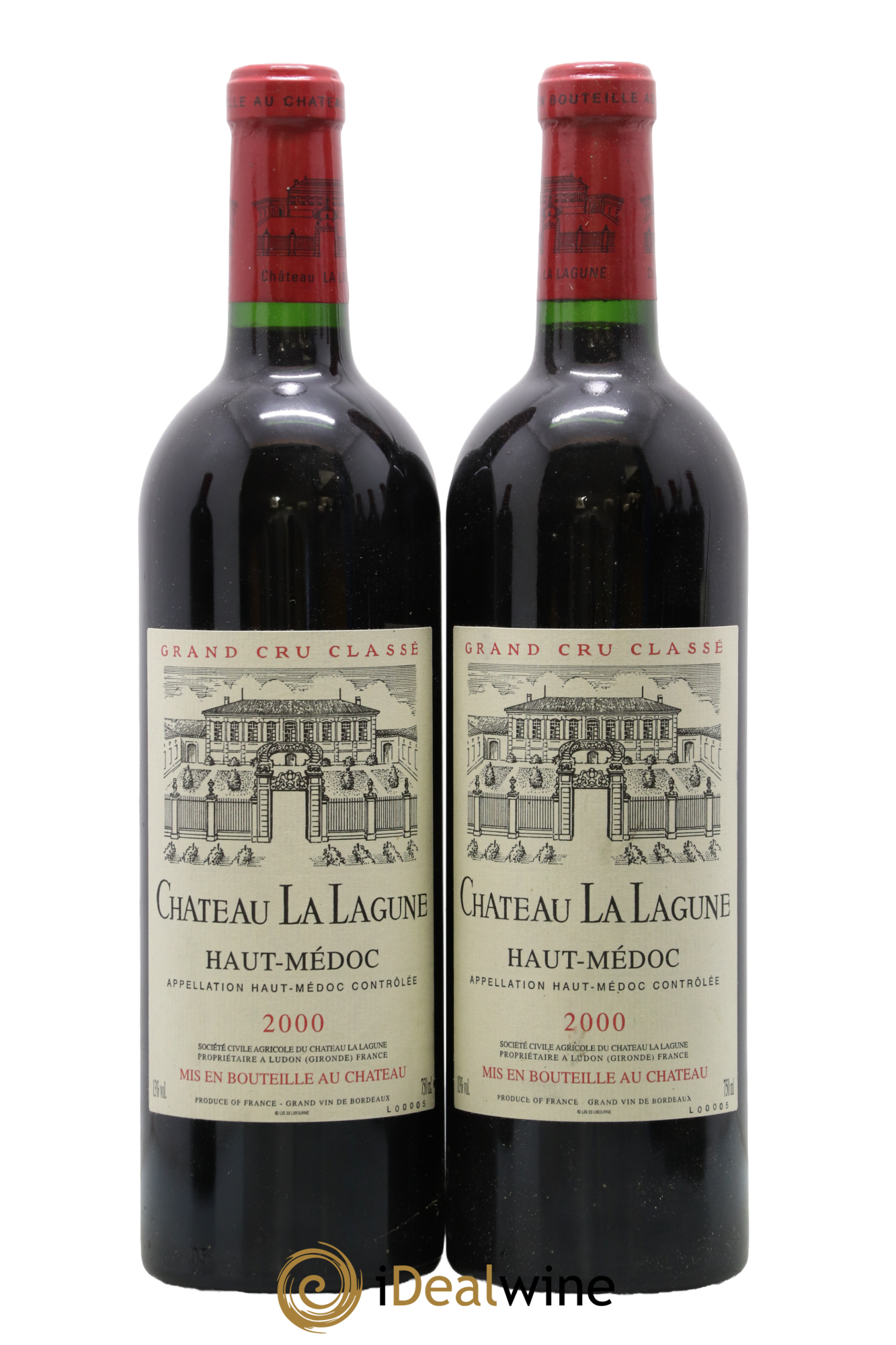 Château la Lagune 3ème Grand Cru Classé 2000 - Lot of 2 bottles - 0