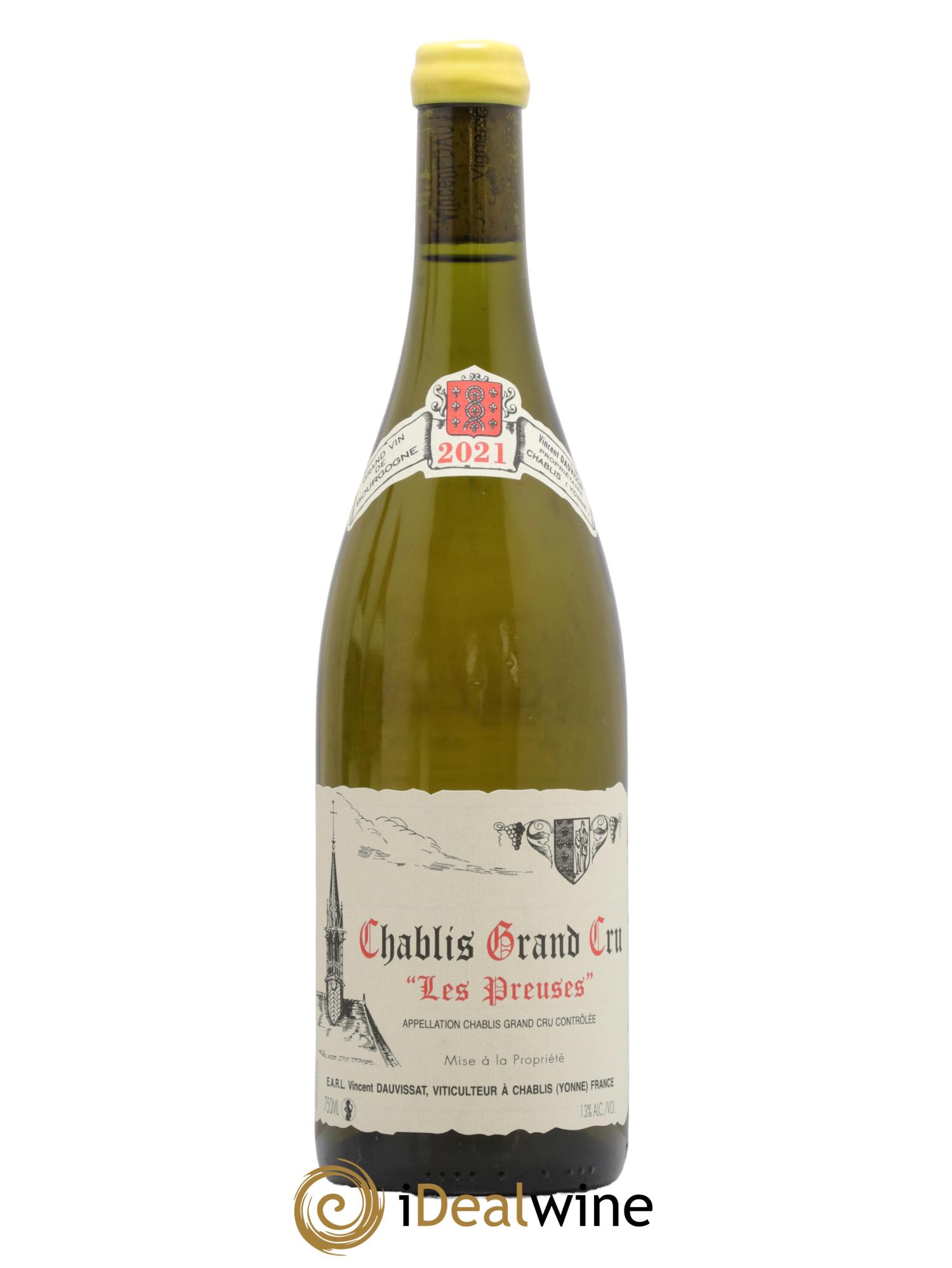 Chablis Grand Cru Les Preuses Vincent Dauvissat (Domaine) 2021 - Lot de 1 bouteille - 0
