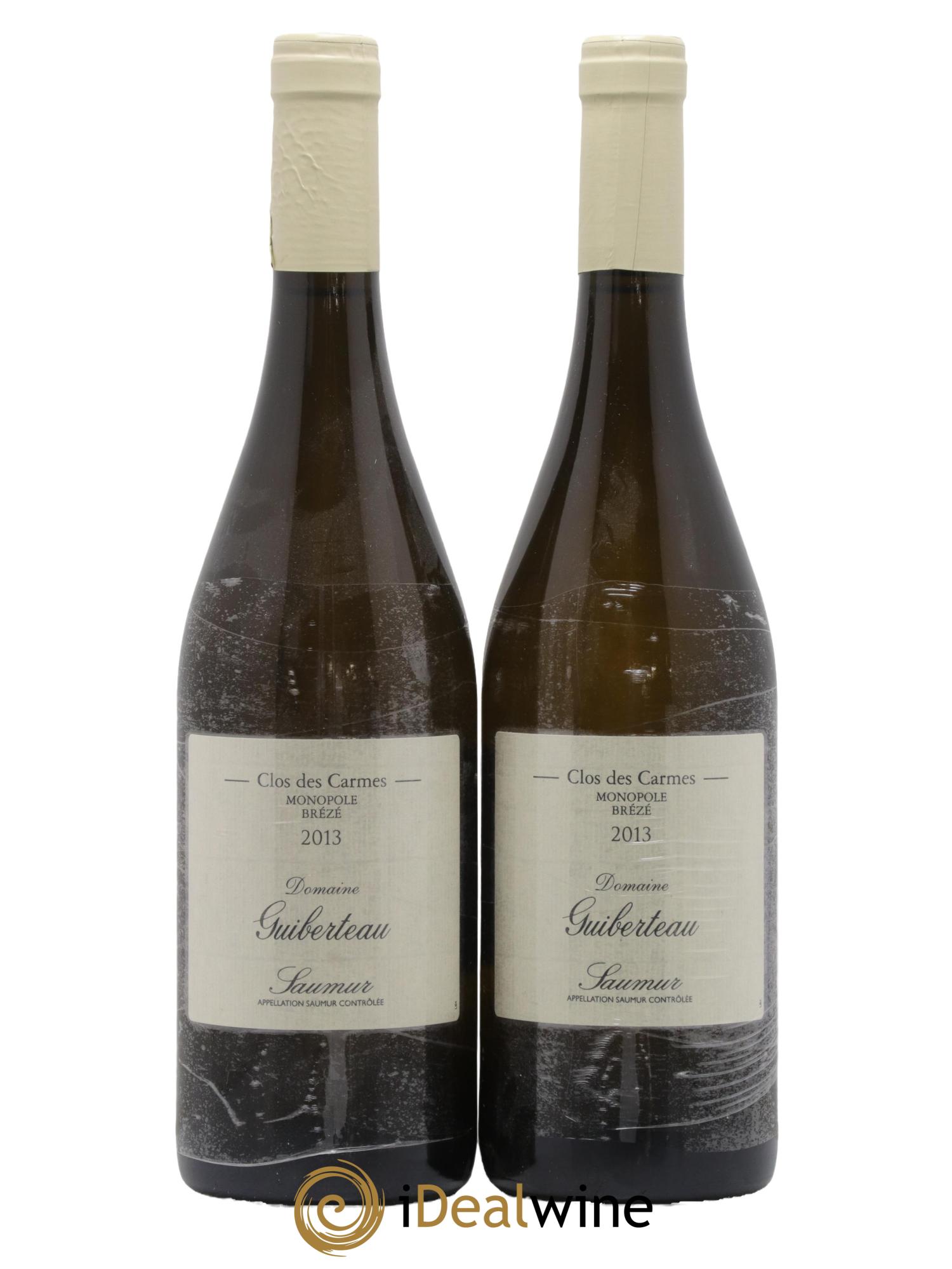 Saumur Brézé Clos des Carmes Domaine Guiberteau 2013 - Lot de 2 bouteilles - 0