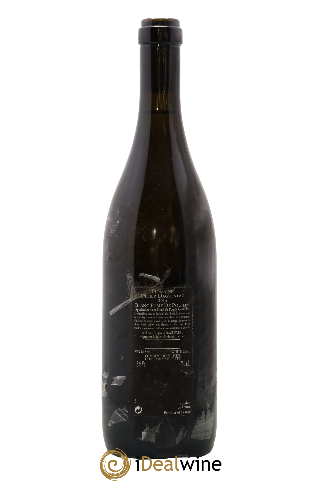 Vin de France (anciennement Pouilly-Fumé) Silex Dagueneau (Domaine Didier - Louis-Benjamin) 2014 - Lot of 1 bottle - 1