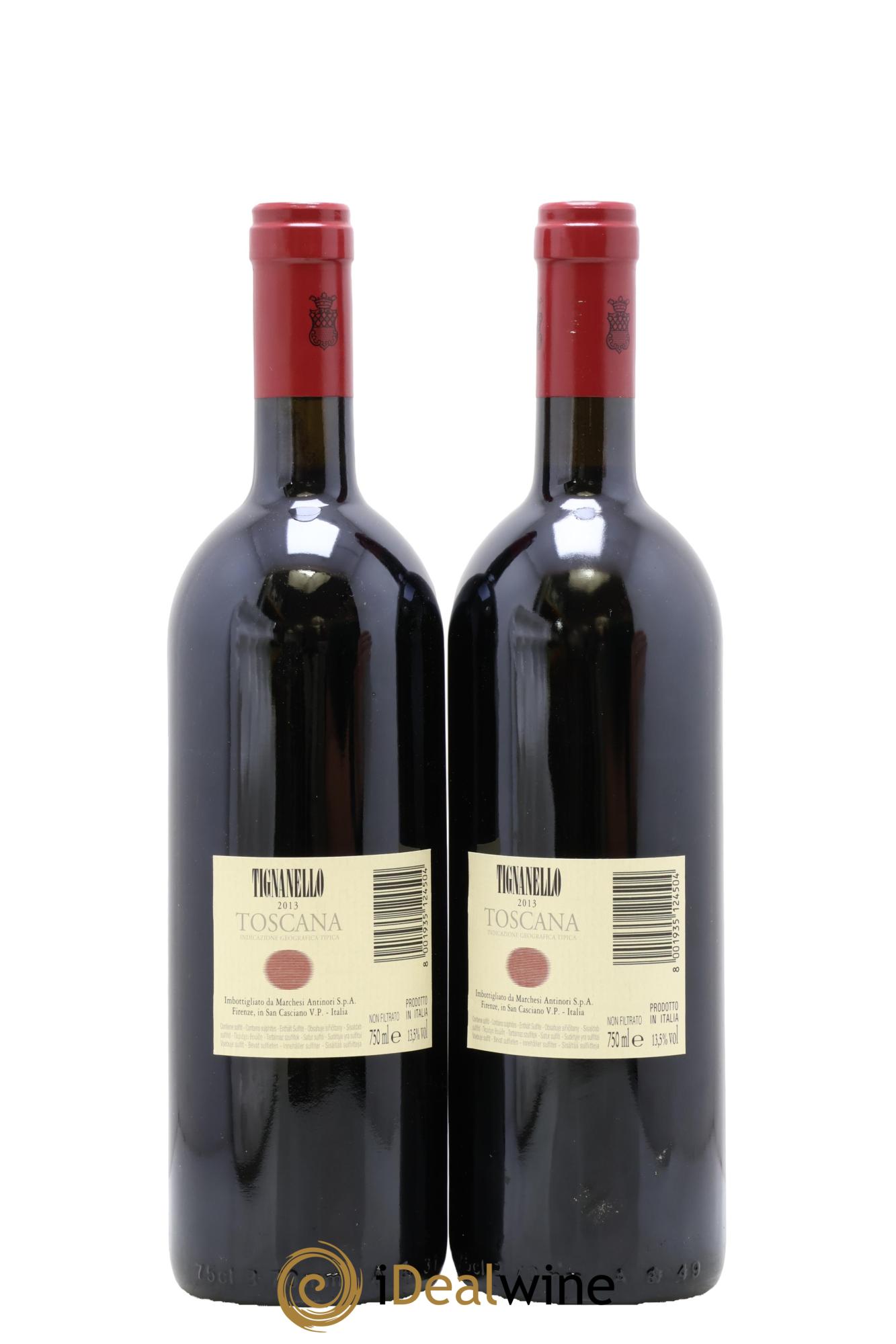 Toscana IGT Tignanello Tenuta Tignanello - Marchesi Antinori 2013 - Lot de 2 bouteilles - 1