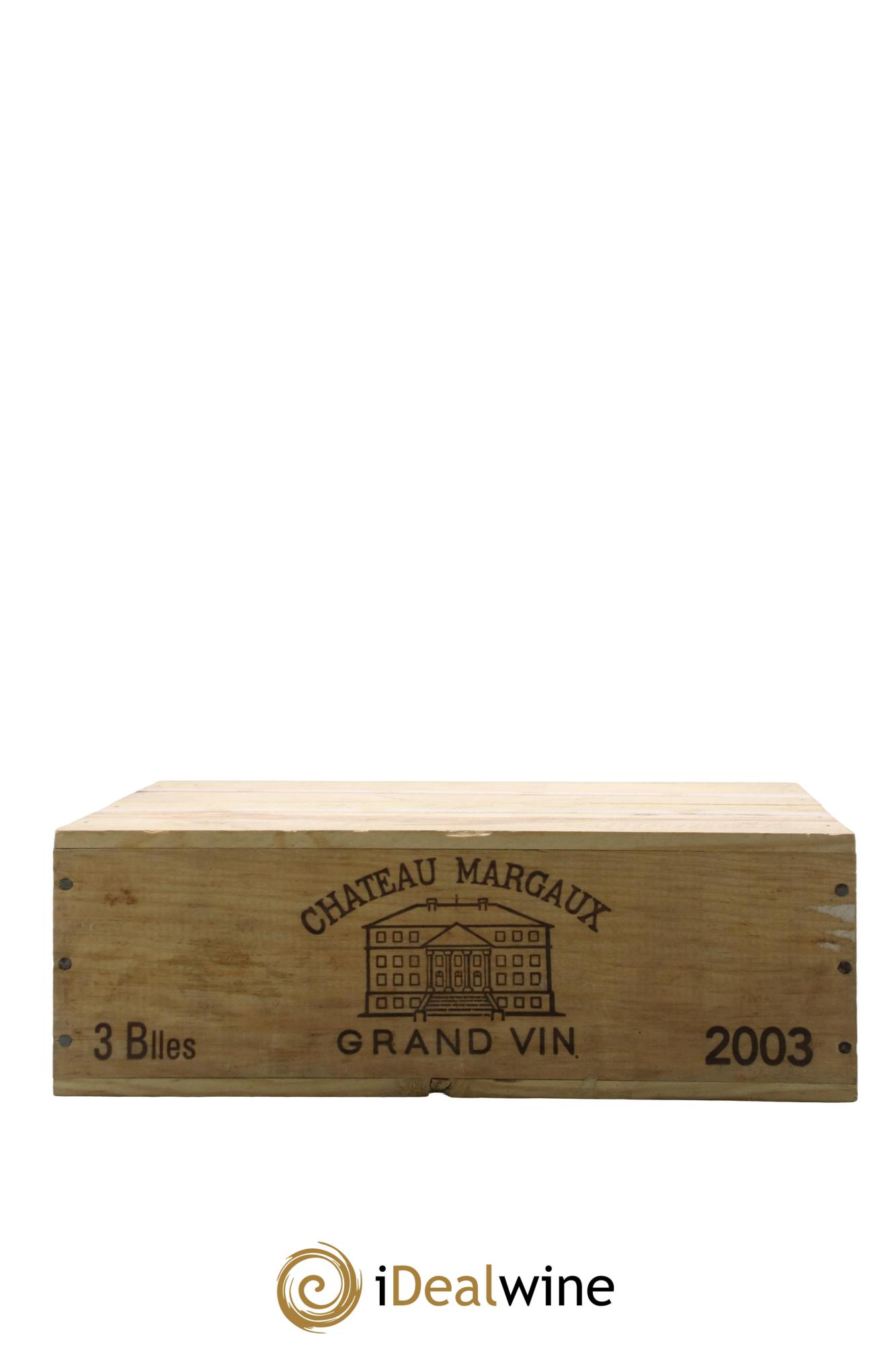 Château Margaux 1er Grand Cru Classé 2003 - Lot de 3 bouteilles - 2