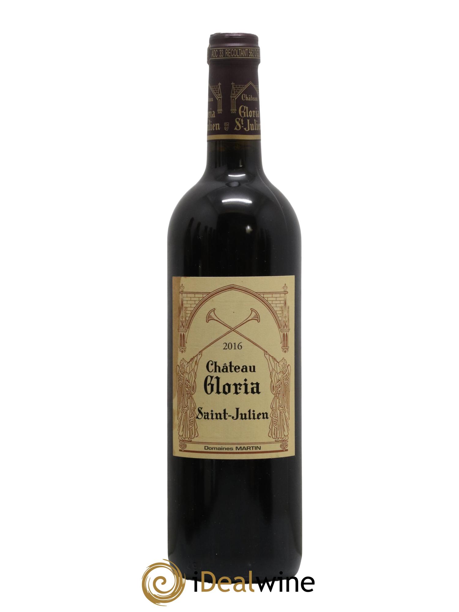 Château Gloria 2016 - Lot de 1 bouteille - 0