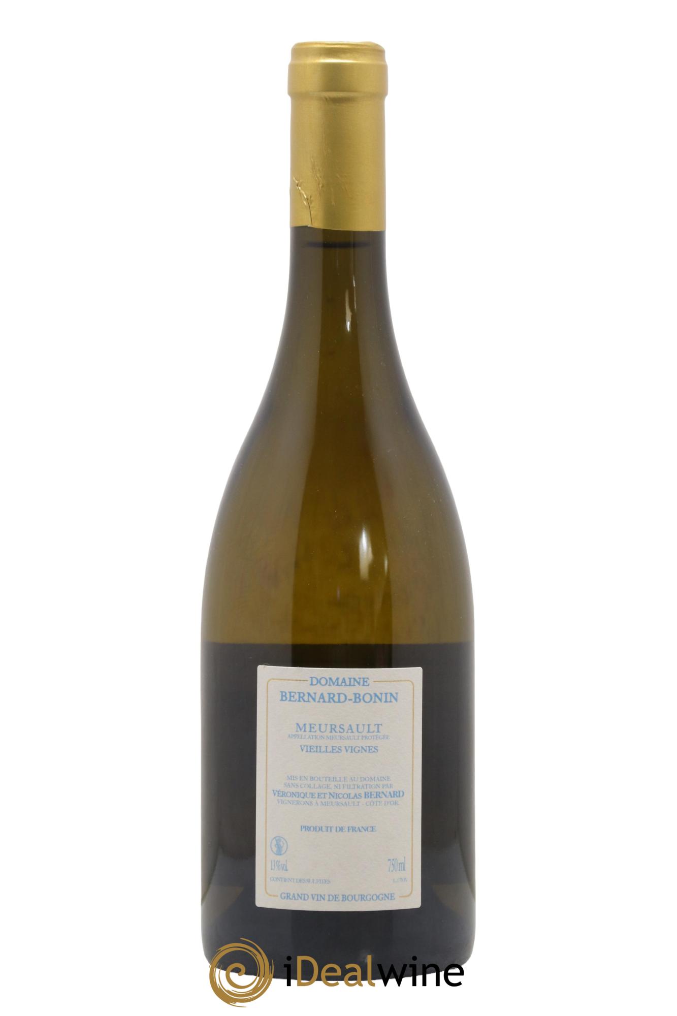 Meursault Vieilles Vignes Bernard Bonin  2017 - Lot of 1 bottle - 1