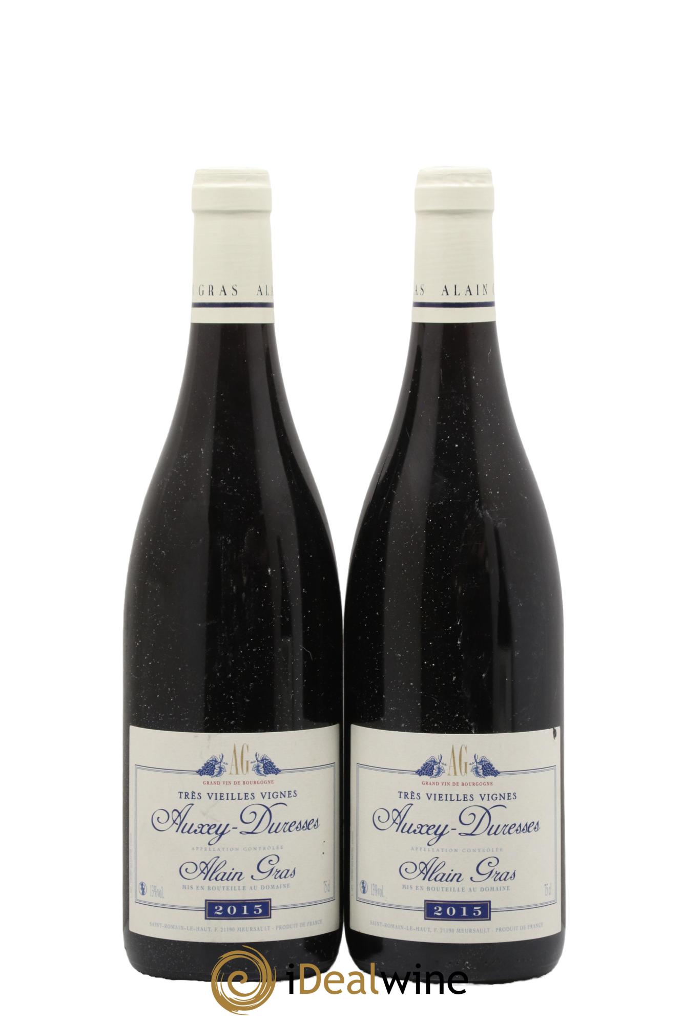 Auxey-Duresses Très Vieilles Vignes Alain Gras 2015 - Lot de 2 bouteilles - 0