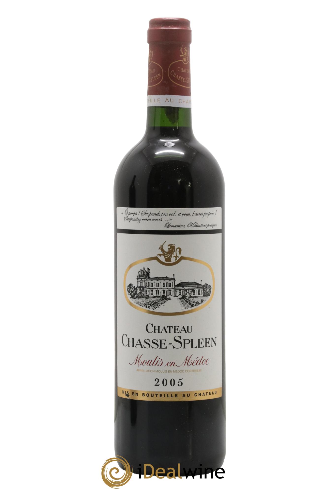 Château Chasse Spleen 2005 - Lot de 1 bouteille - 0