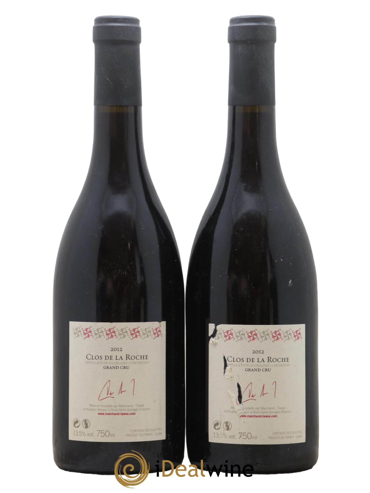 Clos de la Roche Grand Cru Marchand-Tawse 2012 - Lotto di 2 bottiglie - 1