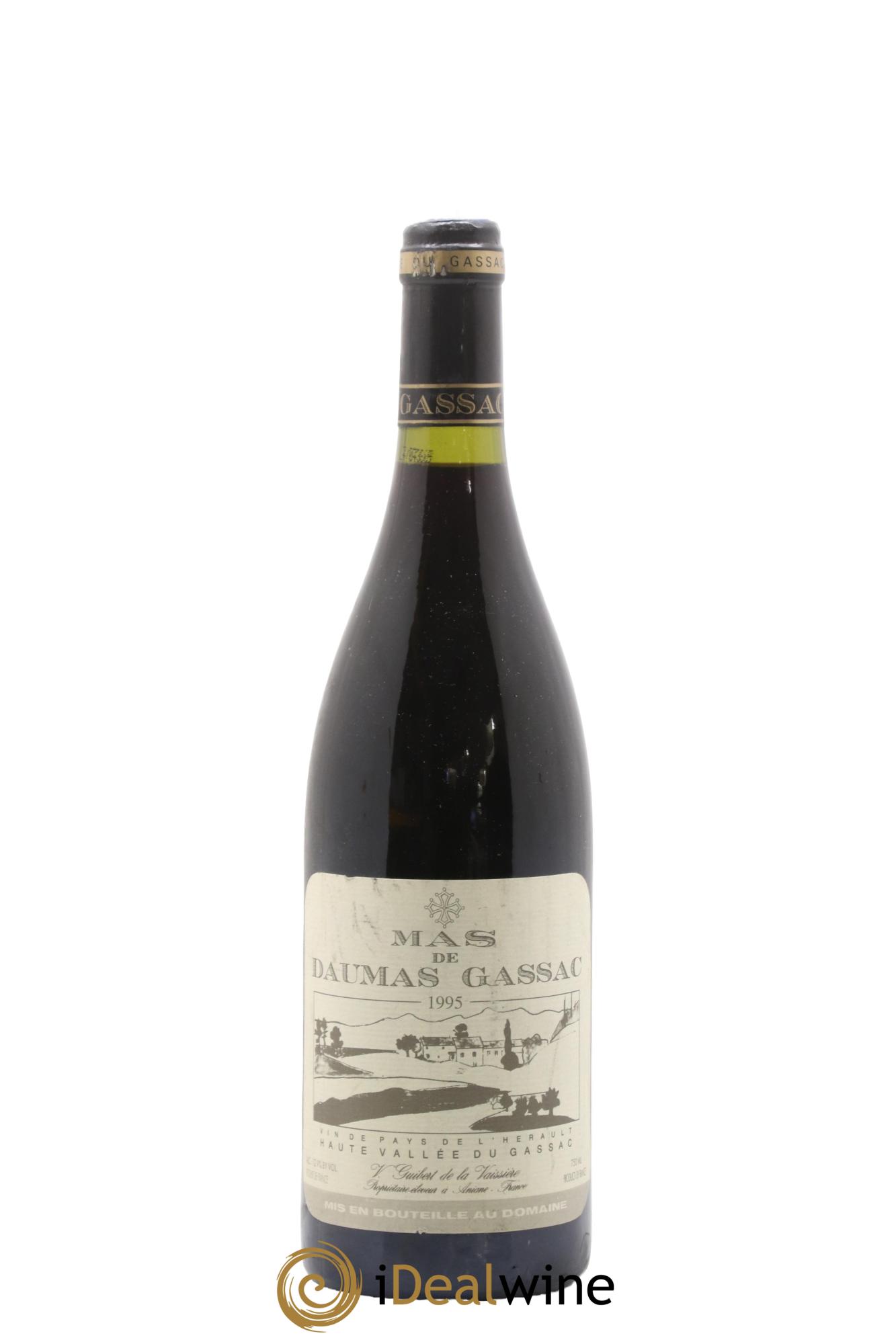 IGP St Guilhem-le-Désert - Cité d'Aniane Mas Daumas Gassac Famille Guibert de La Vaissière 1995 - Lot of 1 bottle - 0