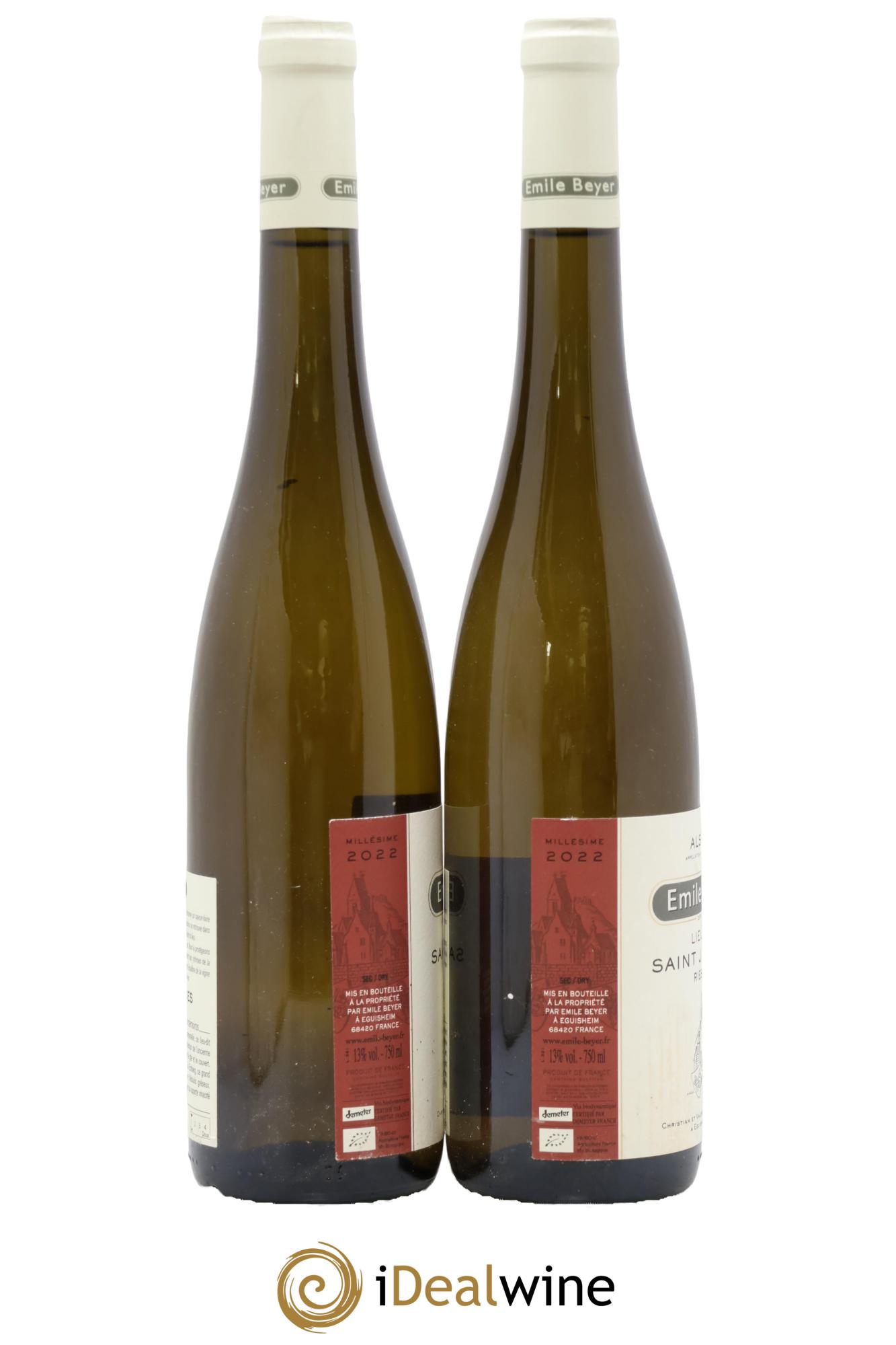 Riesling Lieu-dit Saint-Jacques Emile Beyer 2022 - Lot of 2 bottles - 1