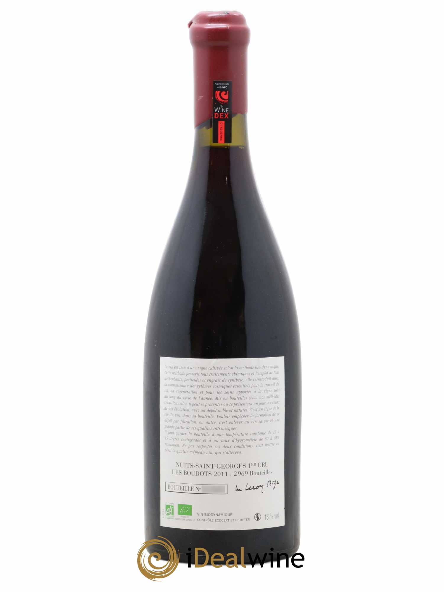 Nuits-Saint-Georges 1er Cru Aux Boudots Leroy (Domaine) 2011 - Lot de 1 bouteille - 1