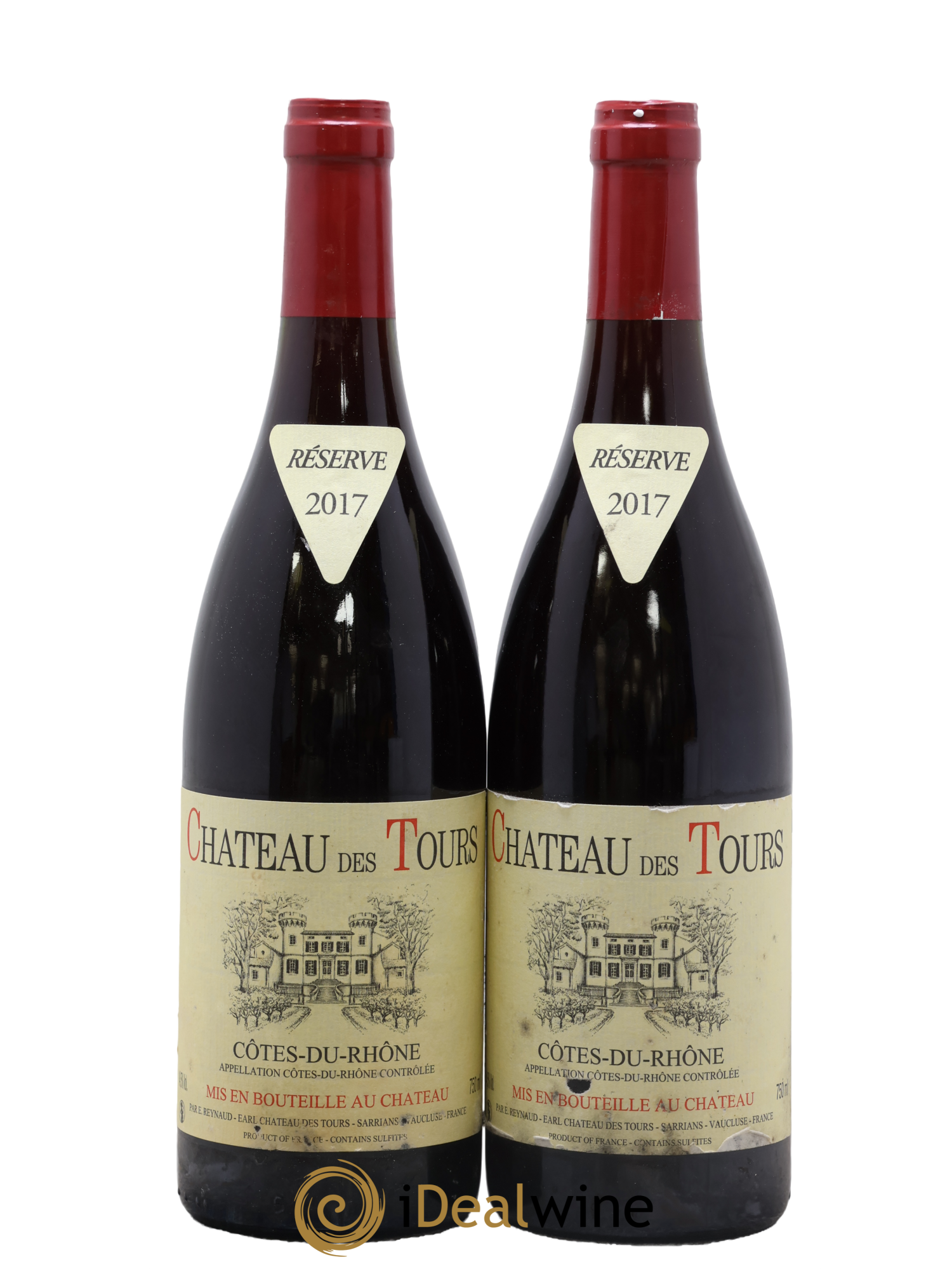 Côtes-du-Rhône Château des Tours Emmanuel Reynaud 2017 - Lot of 2 bottles - 0