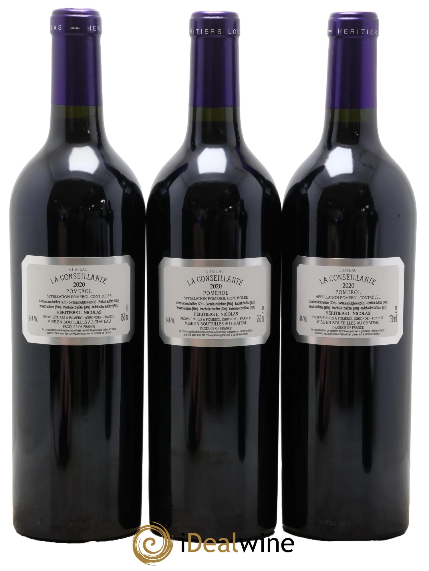 Château la Conseillante 2020 - Lotto di 6 bottiglie - 4