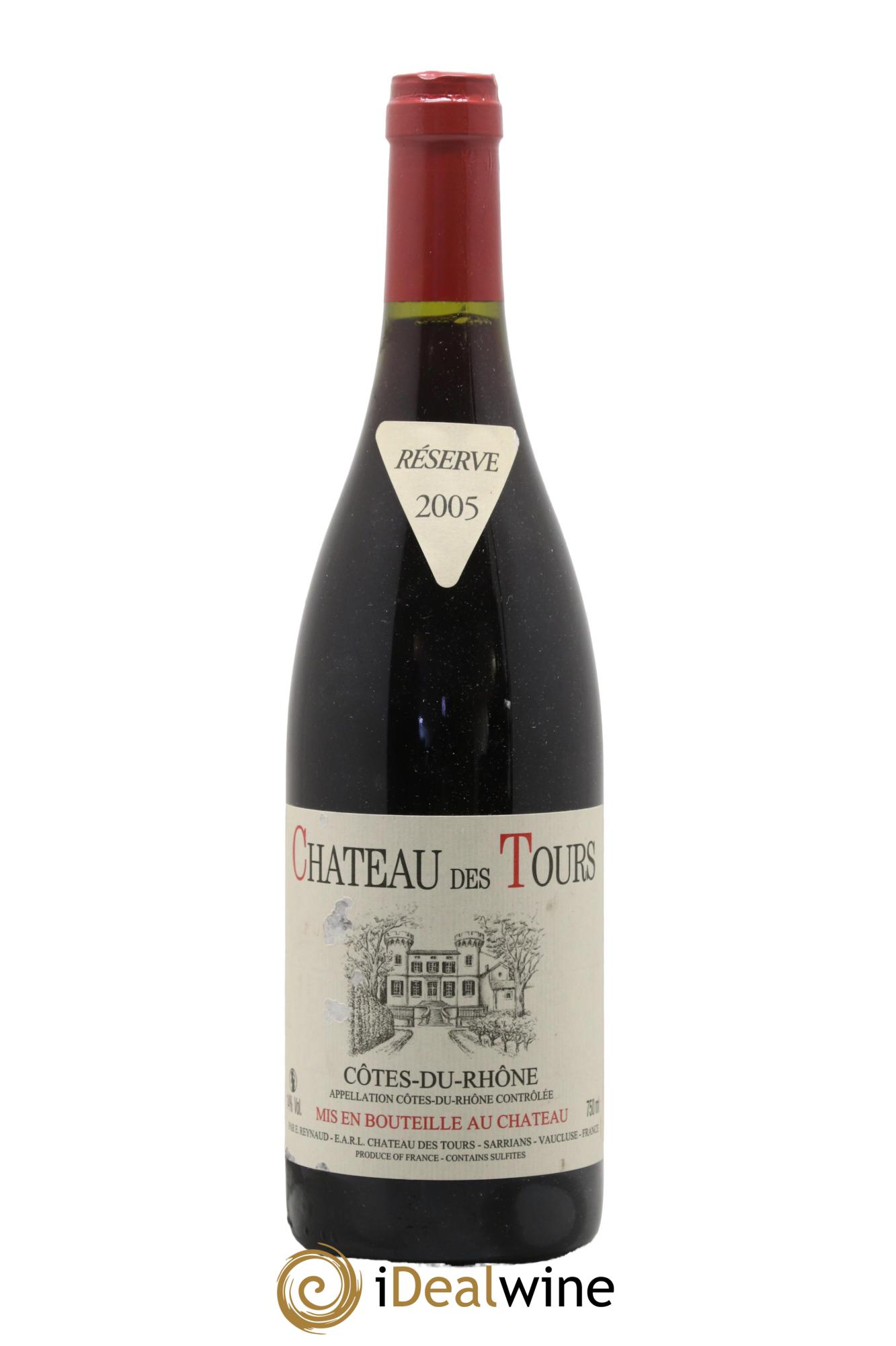Côtes-du-Rhône Château des Tours Emmanuel Reynaud 2005 - Lot de 1 bouteille - 0
