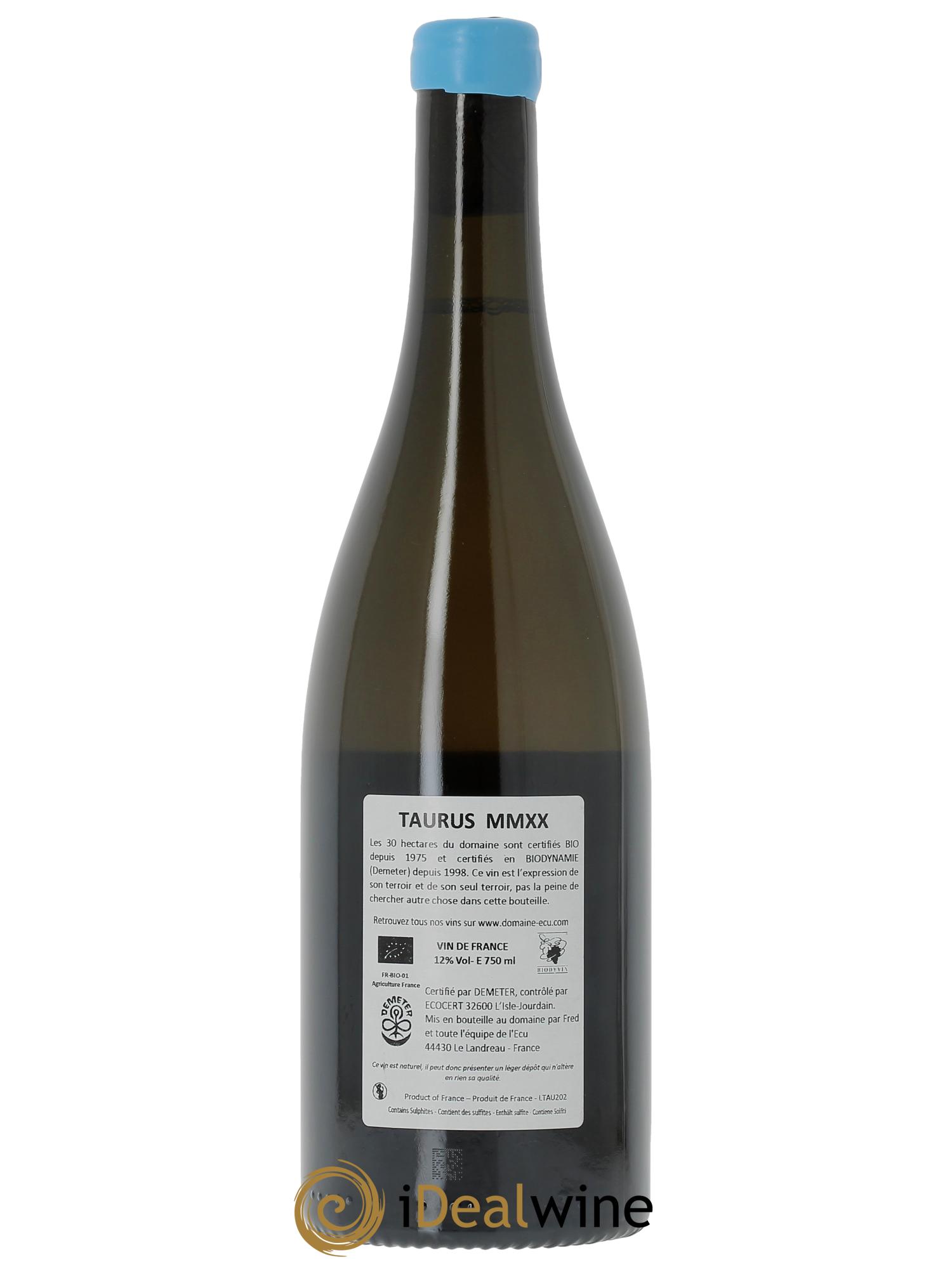 Vin de France (ex-Muscadet-Sèvre-et-Maine) Taurus Domaine de L'Ecu  2020 - Lot of 1 bottle - 1