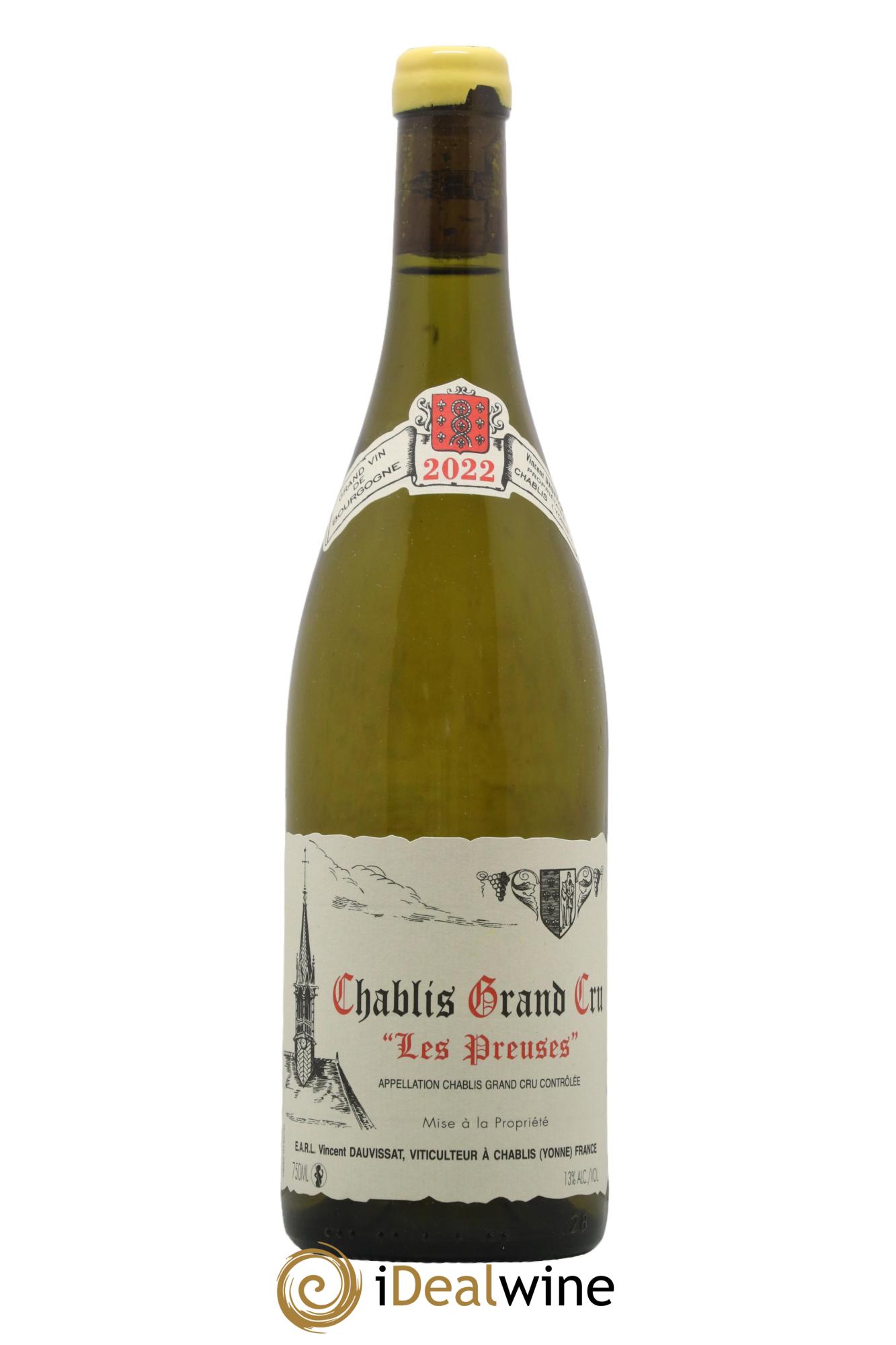 Chablis Grand Cru Les Preuses Vincent Dauvissat (Domaine) 2022 - Lot de 1 bouteille - 0