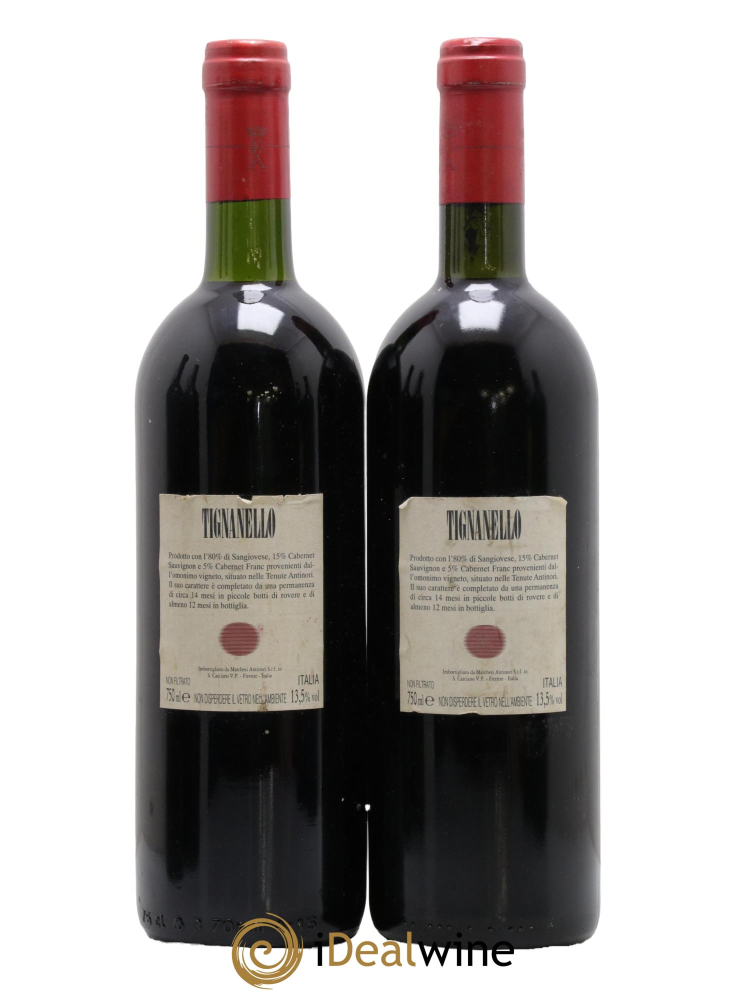 Toscana IGT Tignanello Tenuta Tignanello - Marchesi Antinori 1998 - Lotto di 2 bottiglie - 1