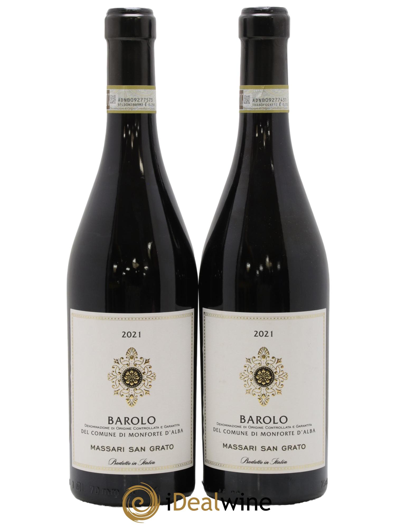 Barolo Massari San Grato 2021 - Lot of 2 bottles - 0